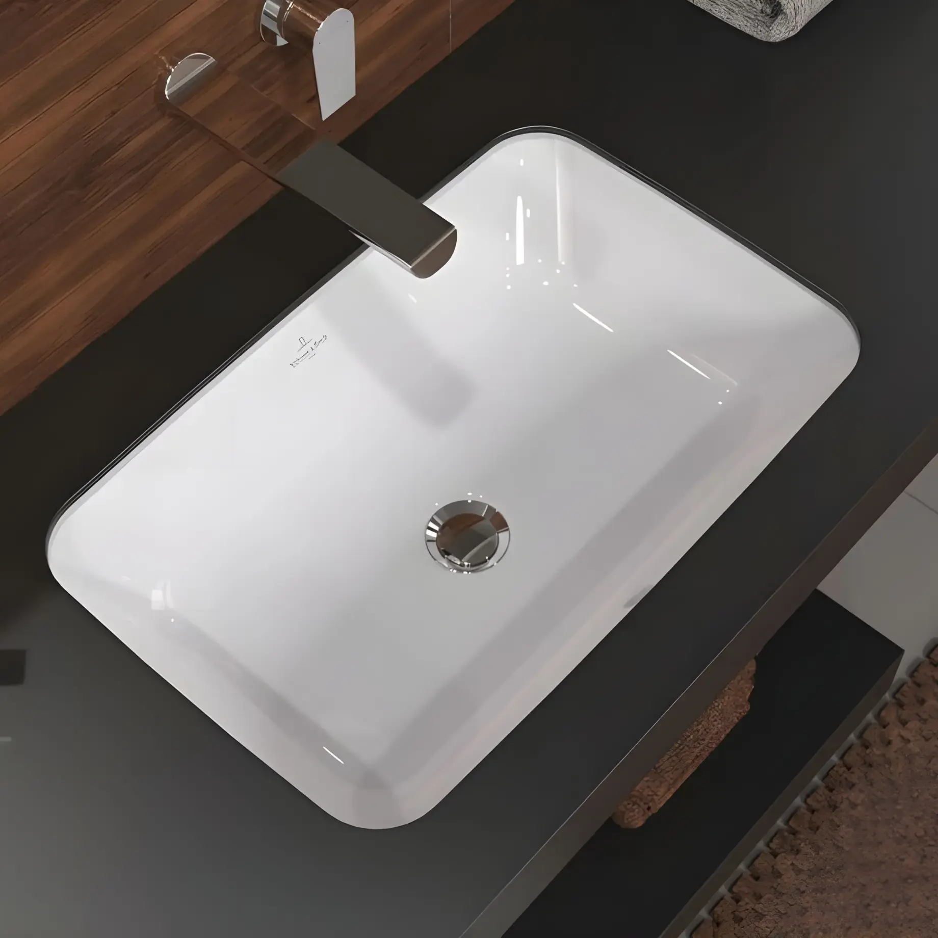 Умивальник Architectura Villeroy & Boch 5A776001 — вид спереду