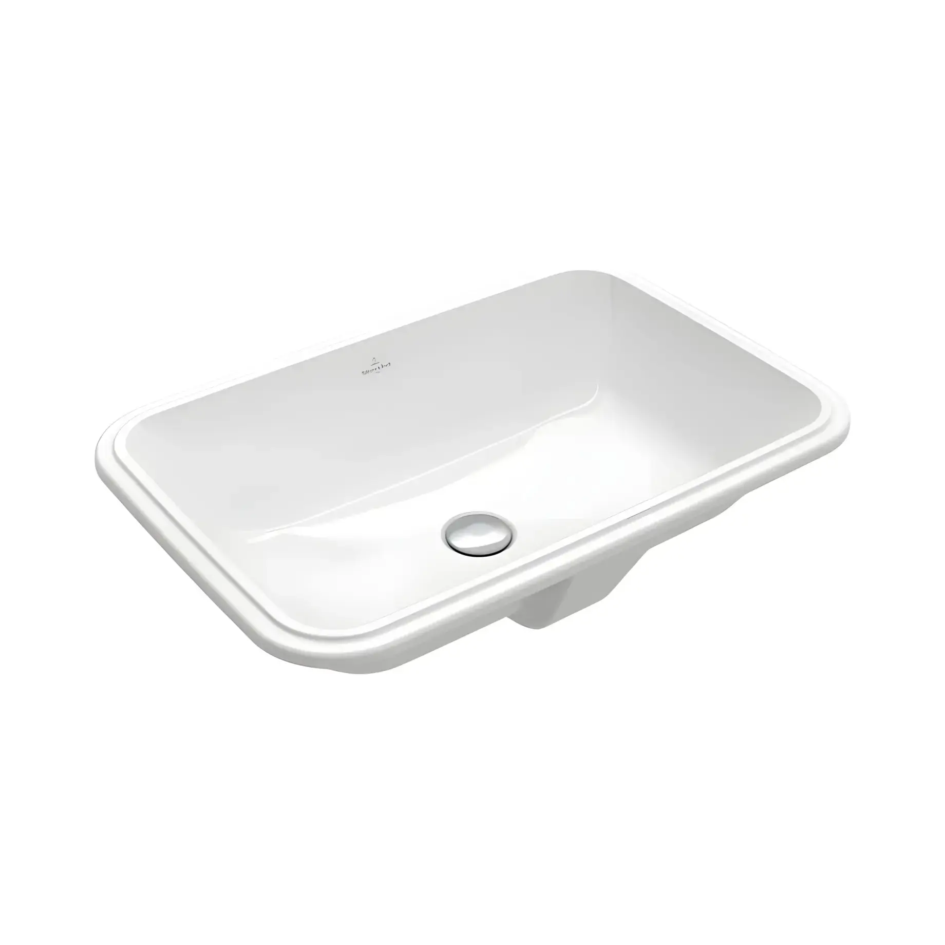 Умивальник Architectura Villeroy & Boch 5A776101 Alpine White 57 х 37 см — вид на білому тлі