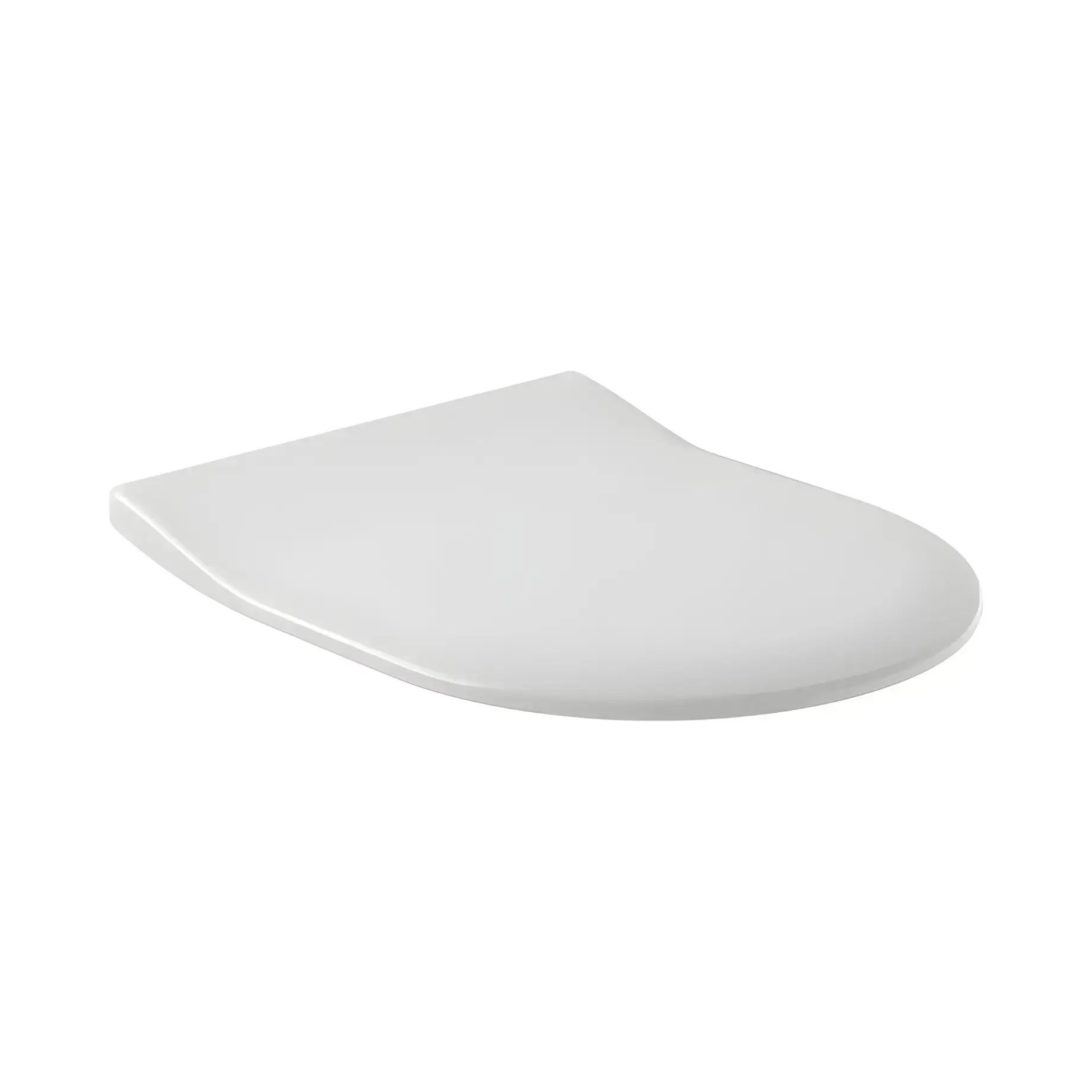 Сидіння з кришкою для унітазу SlimSeat (SoftClosing і QuickRelease) Architectura Villeroy & Boch 9M70S101 White Alpin 37.4 х 43.9 см — вид на білому тлі