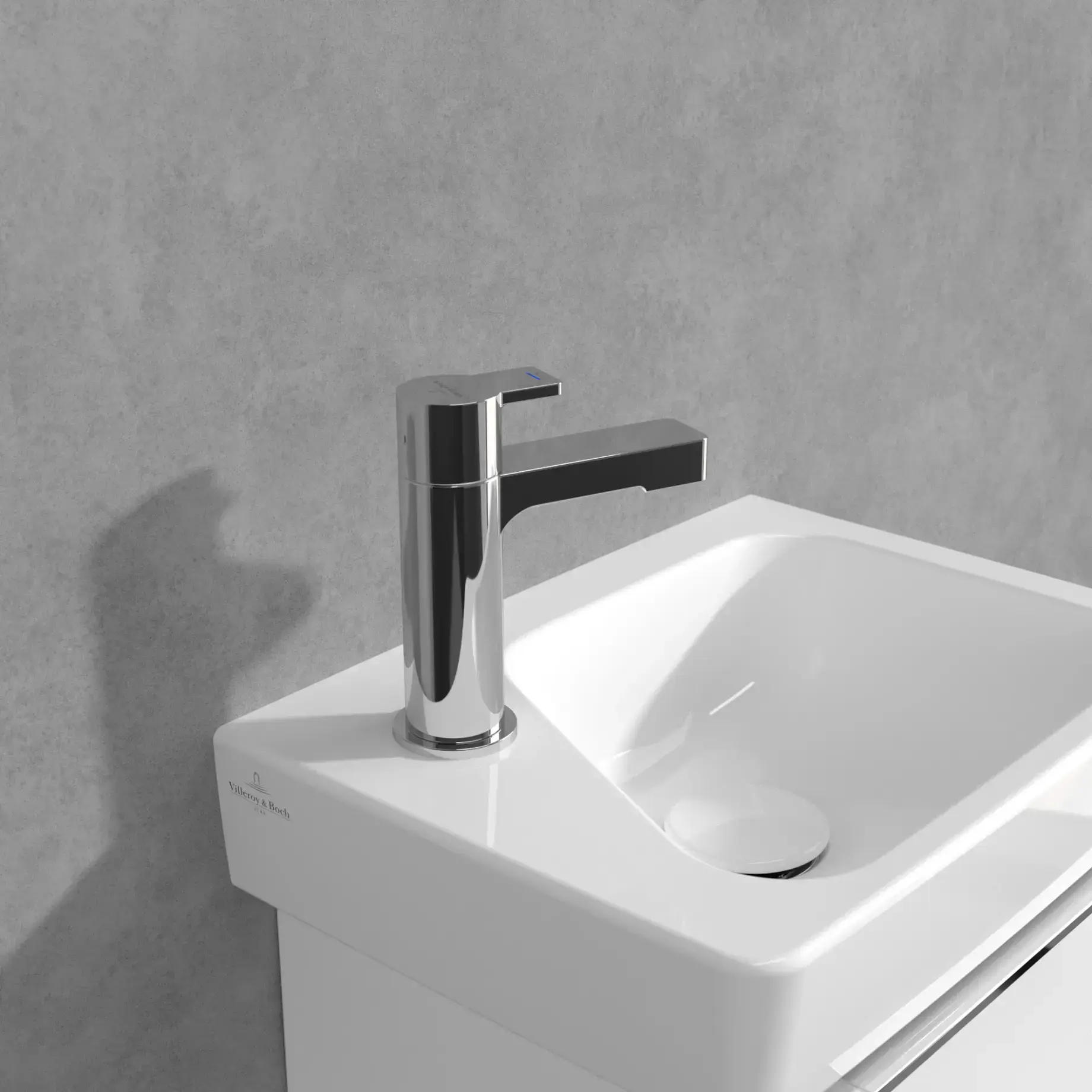 Змішувач для раковини Architectura (на холодну воду) Villeroy & Boch TVW10300600061 — бічний ракурс
