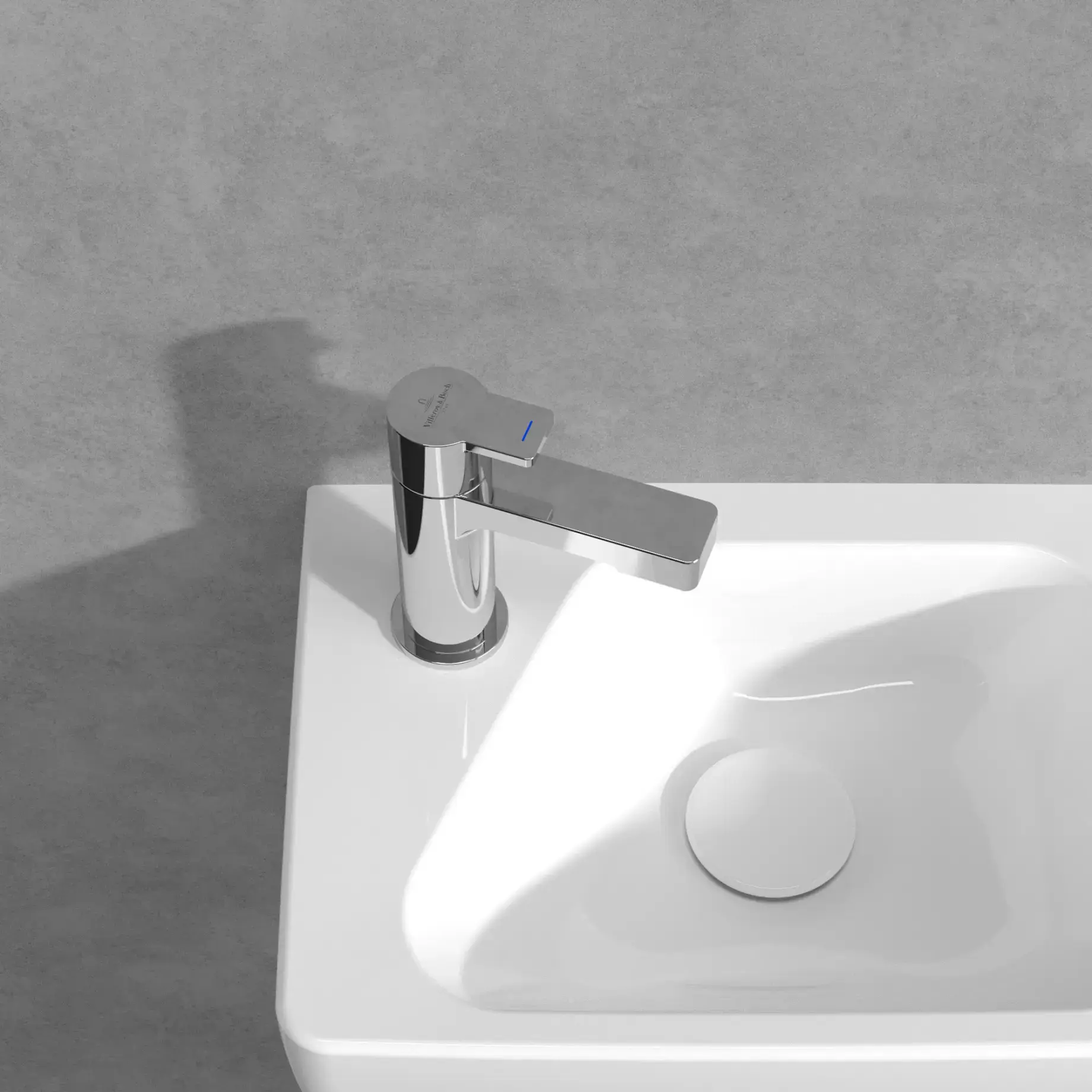 Змішувач для раковини Architectura (на холодну воду) Villeroy & Boch TVW10300600061 — ракурс 3/4