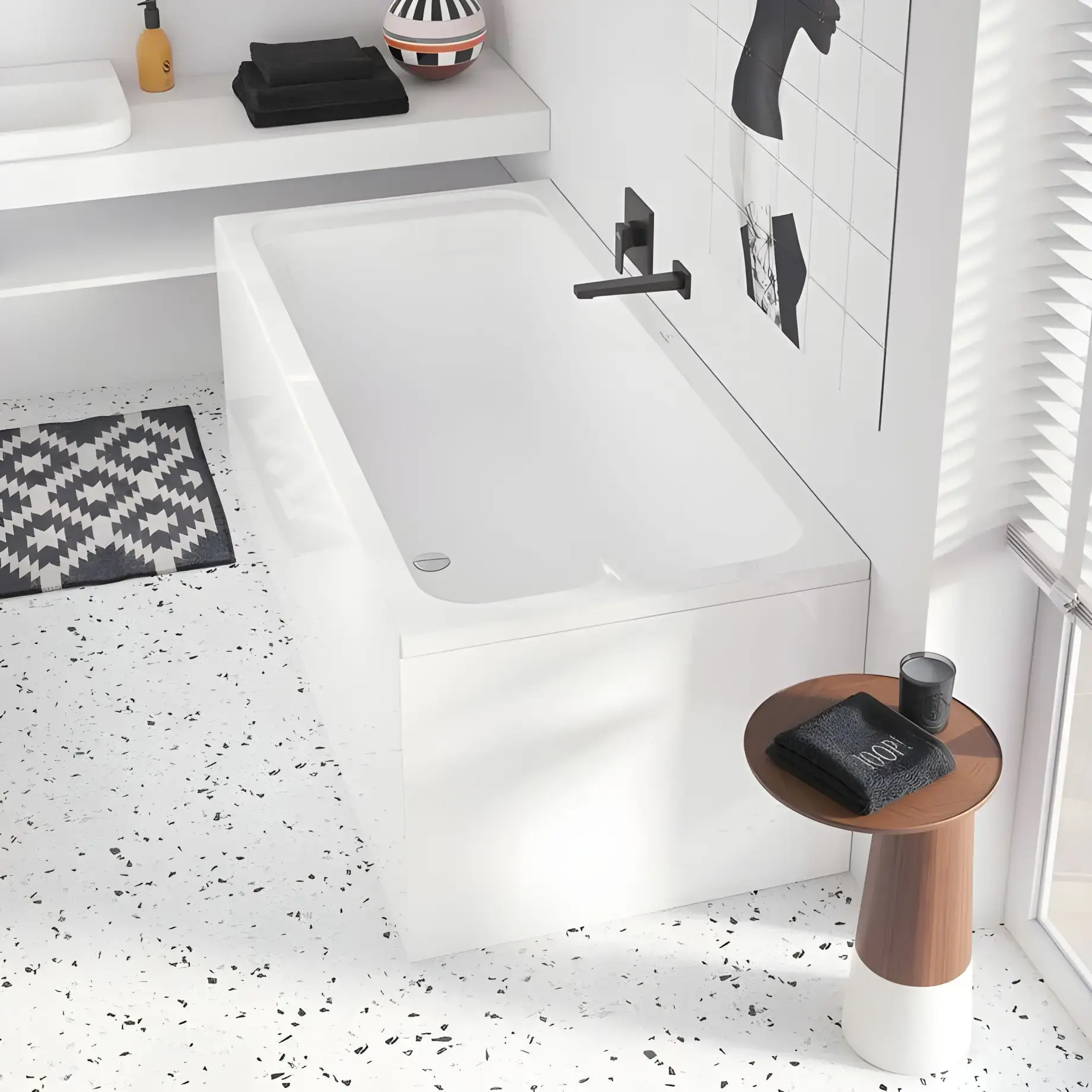 Ванна Architectura Villeroy & Boch UBA180ARA2V-01 180 х 80 см — вид спереду