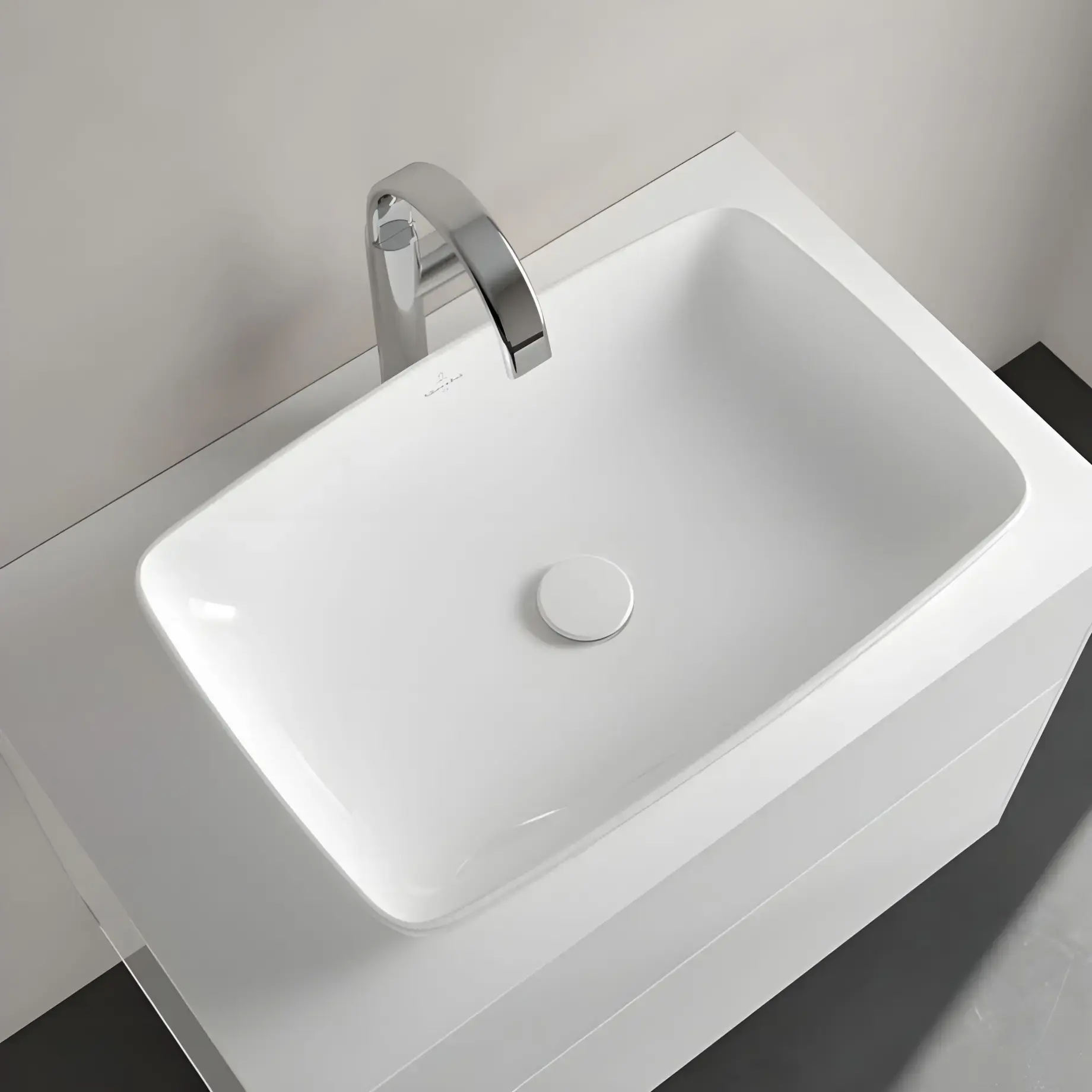 Умивальник Artis Villeroy & Boch 41725801 Alpine White — вид ззаду