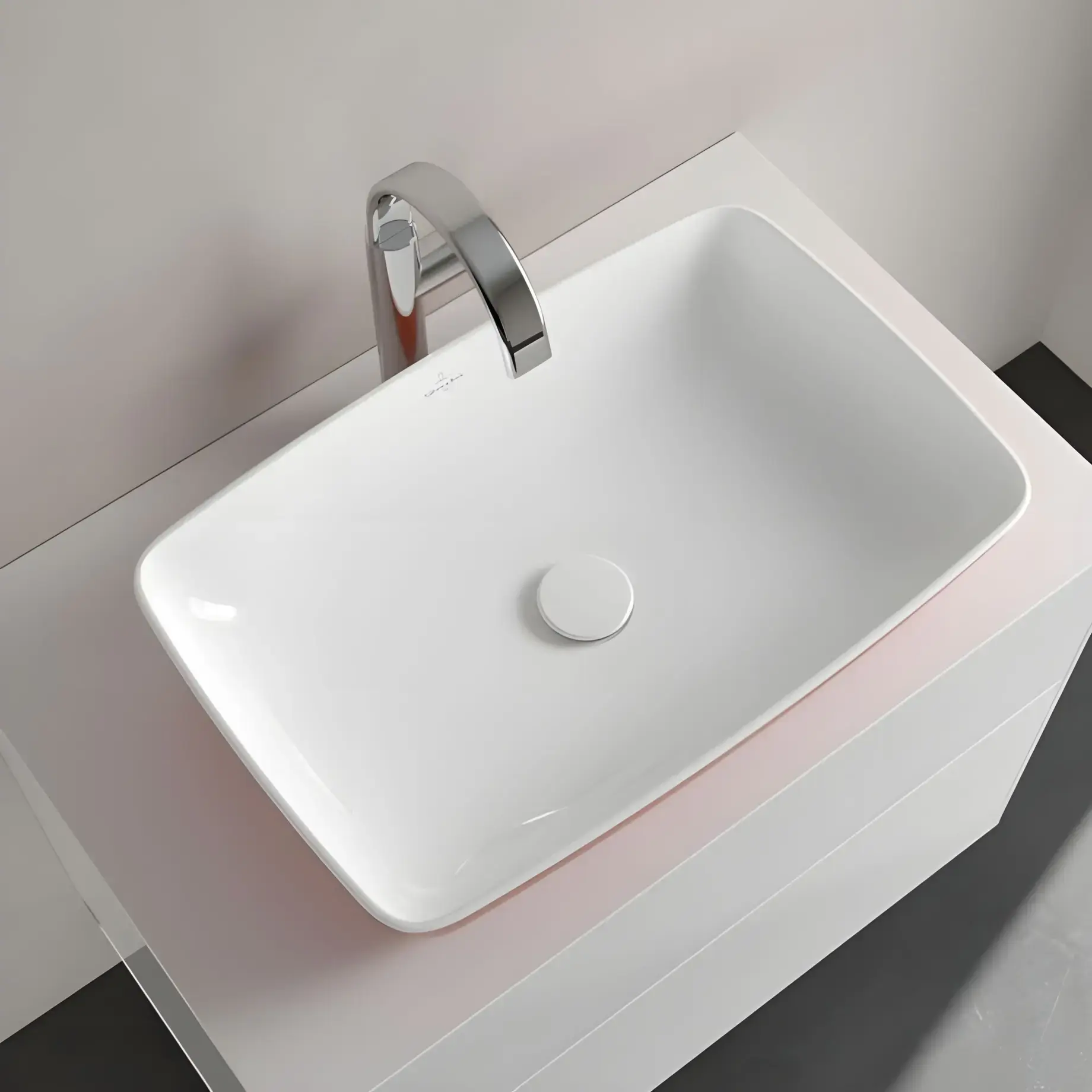 Умивальник Artis Villeroy & Boch 417258BCS8 Sage Green — ракурс 3/4