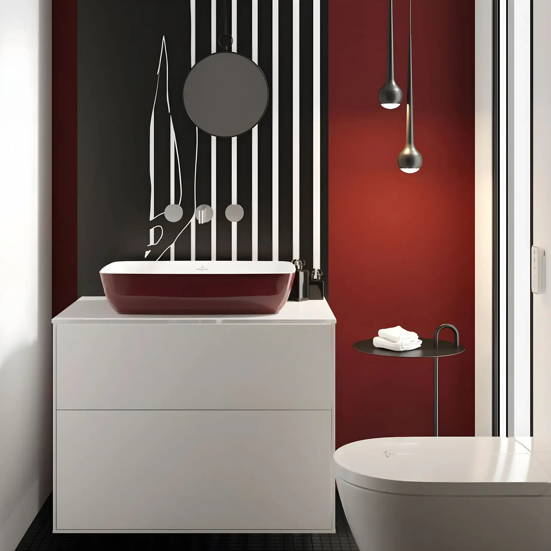 Умывальник Artis Villeroy & Boch 417258BCS9 — вид спереди