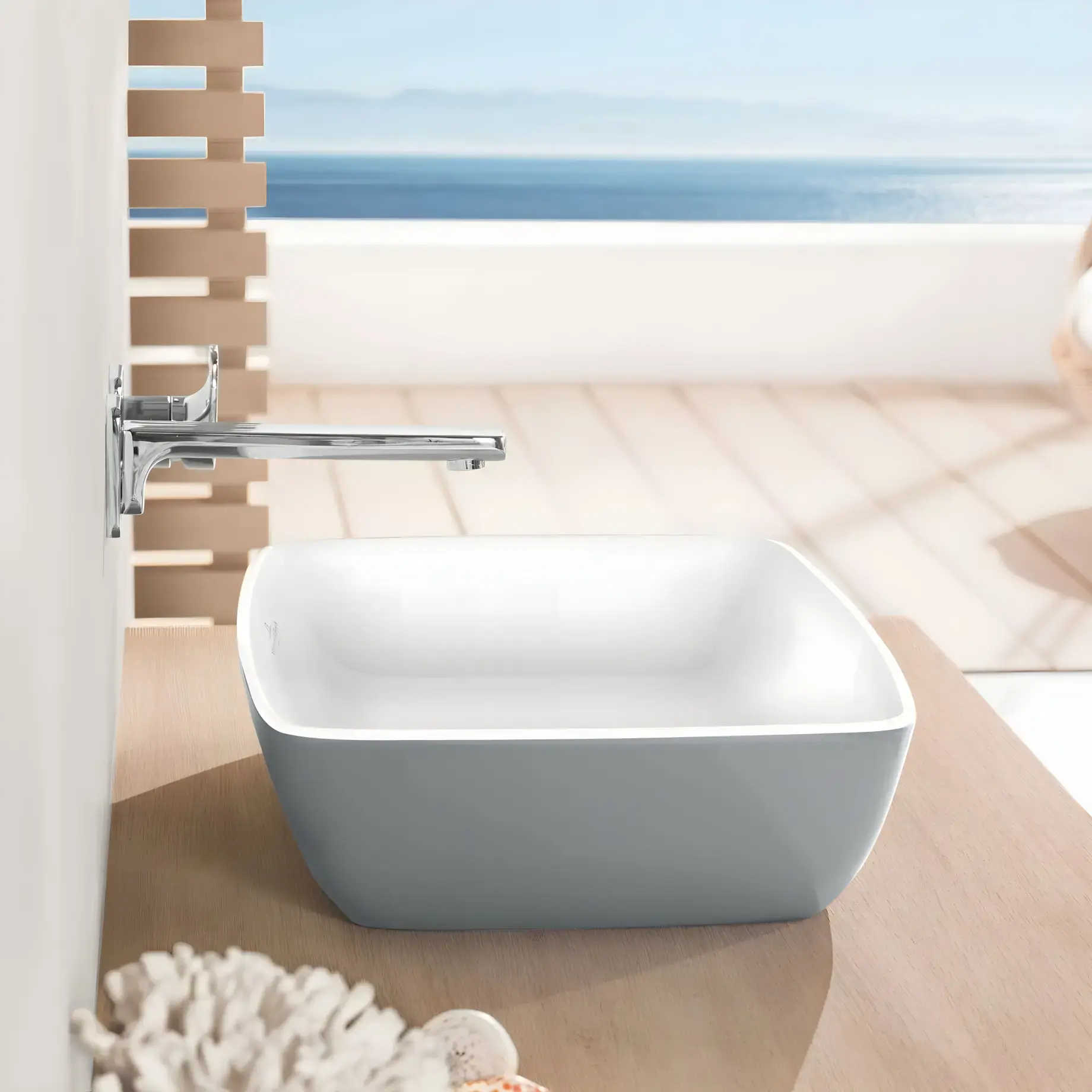 Умивальник Artis Villeroy & Boch 417258BCT7 French Linen — бічний ракурс