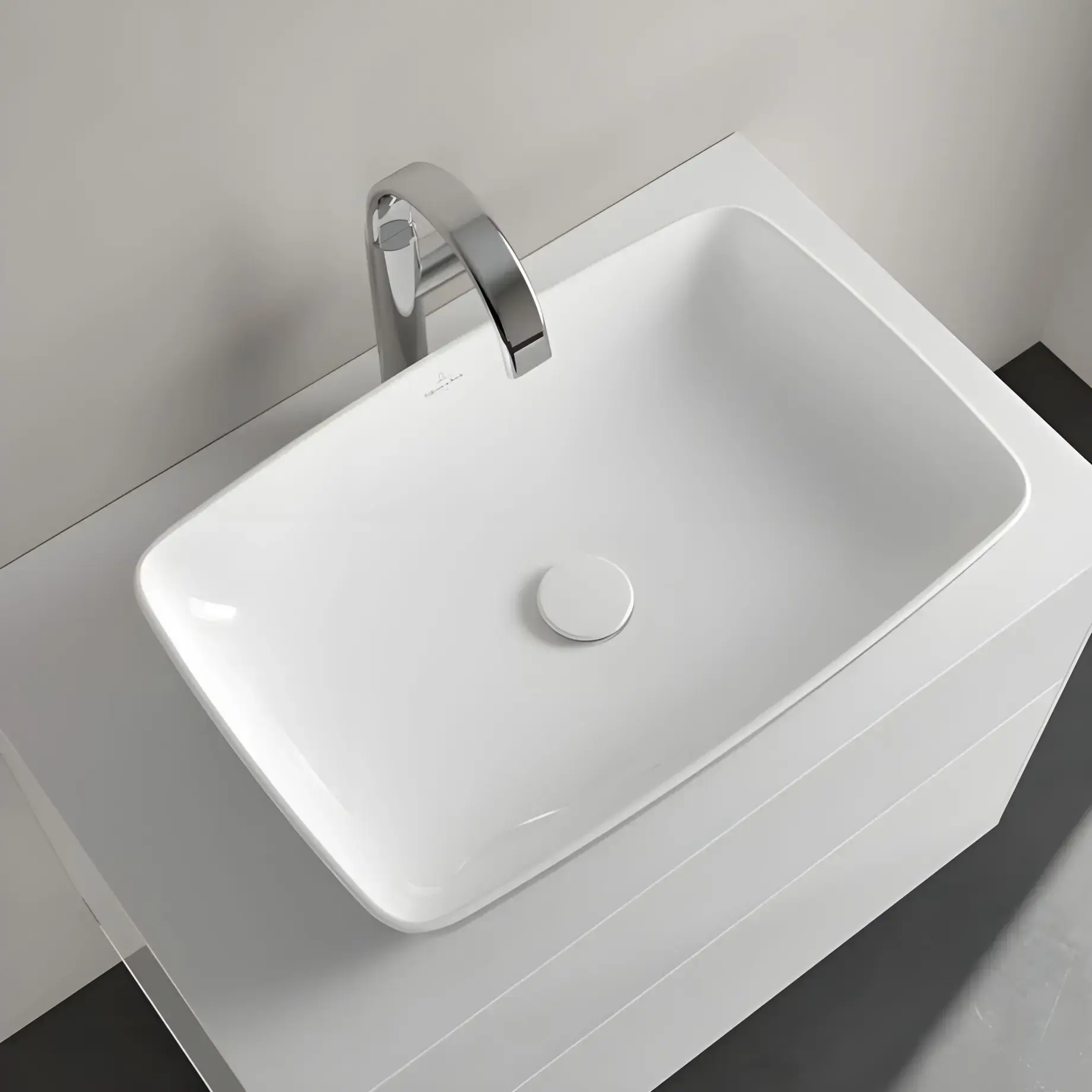 Умивальник Artis Villeroy & Boch 417258BCT7 French Linen — вид всередину
