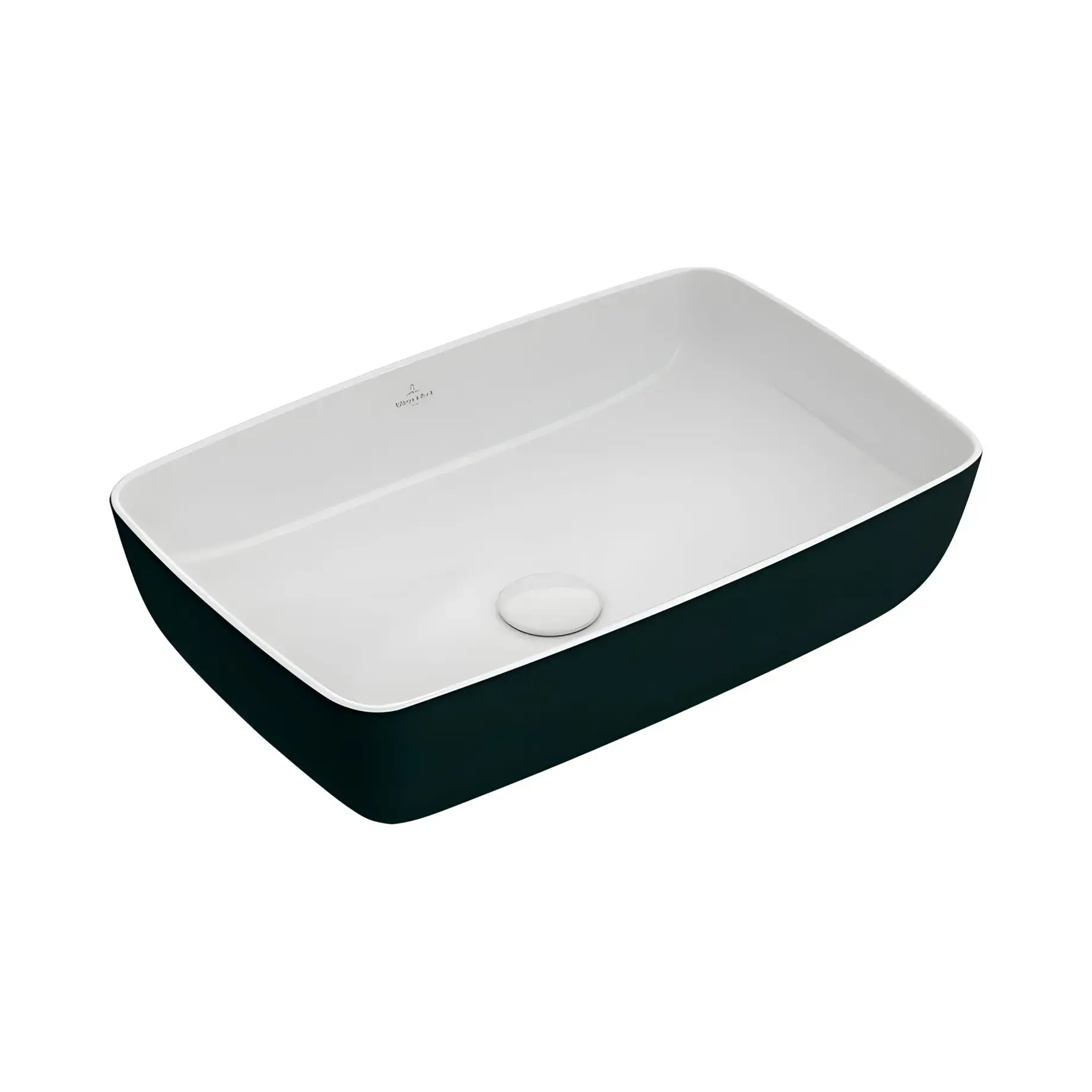 Умивальник Artis Villeroy & Boch 417258BCT8 Coal Black 58 х 38 см — вид на білому тлі