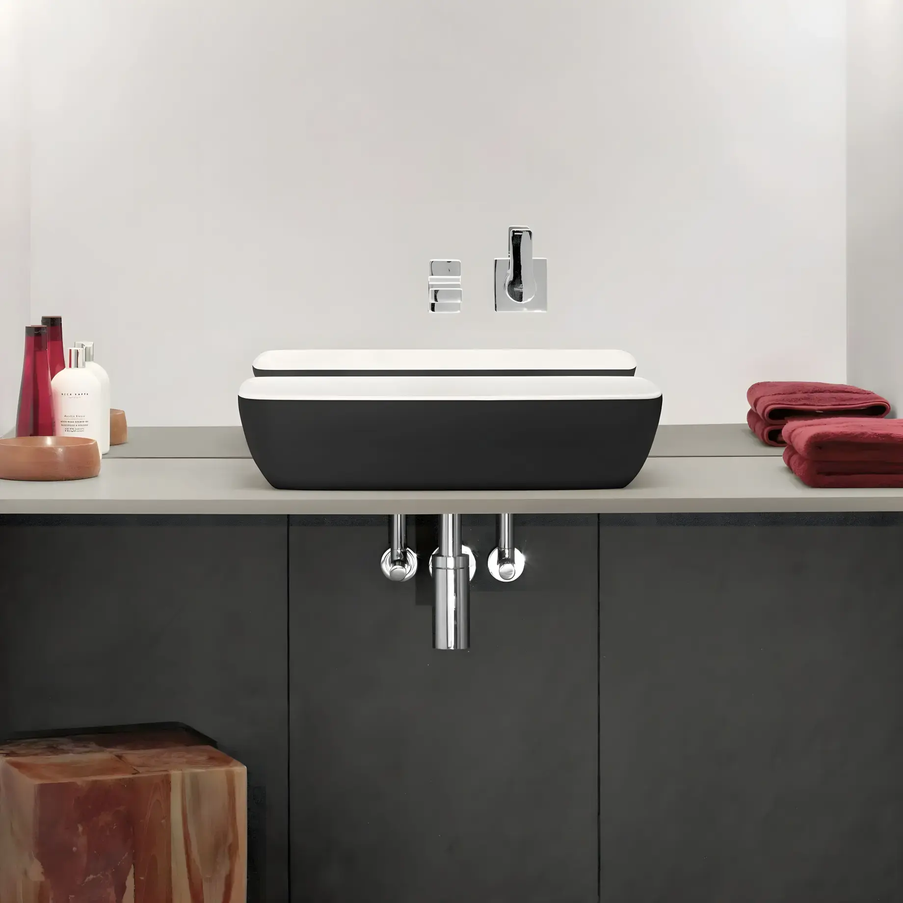 Умивальник Artis Villeroy & Boch 417258BCT8 Coal Black — вид згори