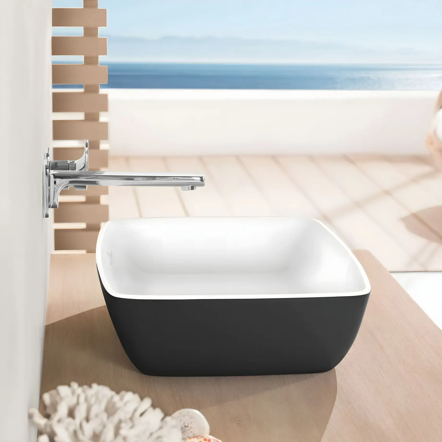 Умивальник Artis Villeroy & Boch 417258BCT8 Coal Black — ракурс 3/4