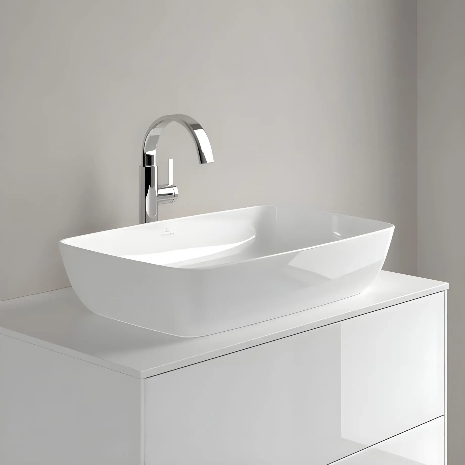 Умивальник Artis Villeroy & Boch 417258R1 Alpine White CeramicPlus — ракурс 3/4
