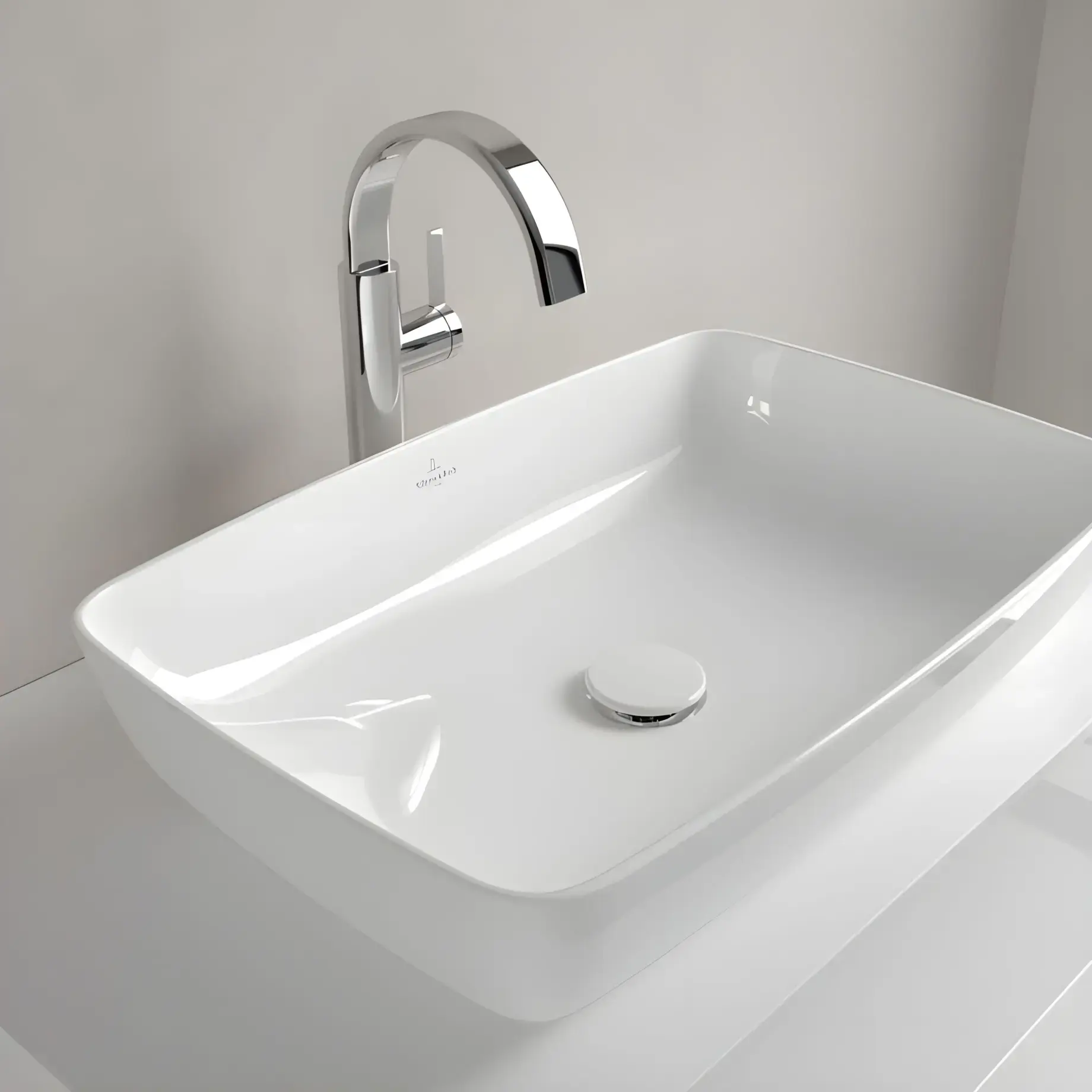 Умивальник Artis Villeroy & Boch 417258R1 Alpine White CeramicPlus — вид всередину