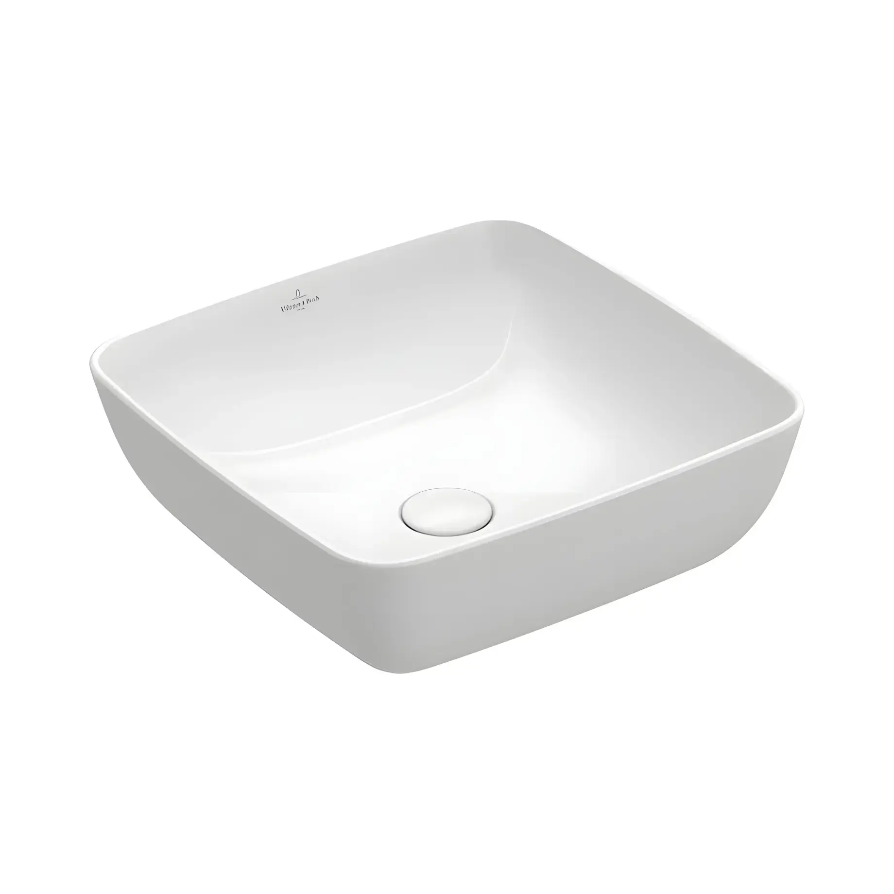 Умивальник Artis Villeroy & Boch 41784101 Alpine White 41 х 41 см — вид на білому тлі