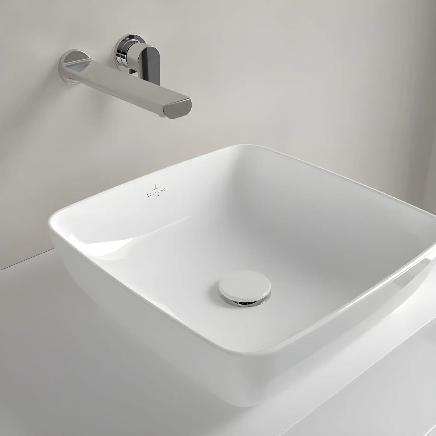 Умивальник Artis Villeroy & Boch 41784101 Alpine White — у встановленому вигляді