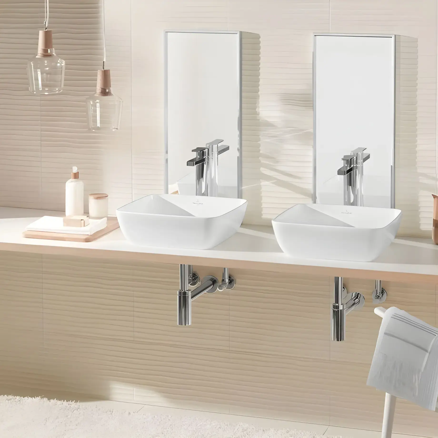 Умивальник Artis Villeroy & Boch 41784101 Alpine White — вид спереду