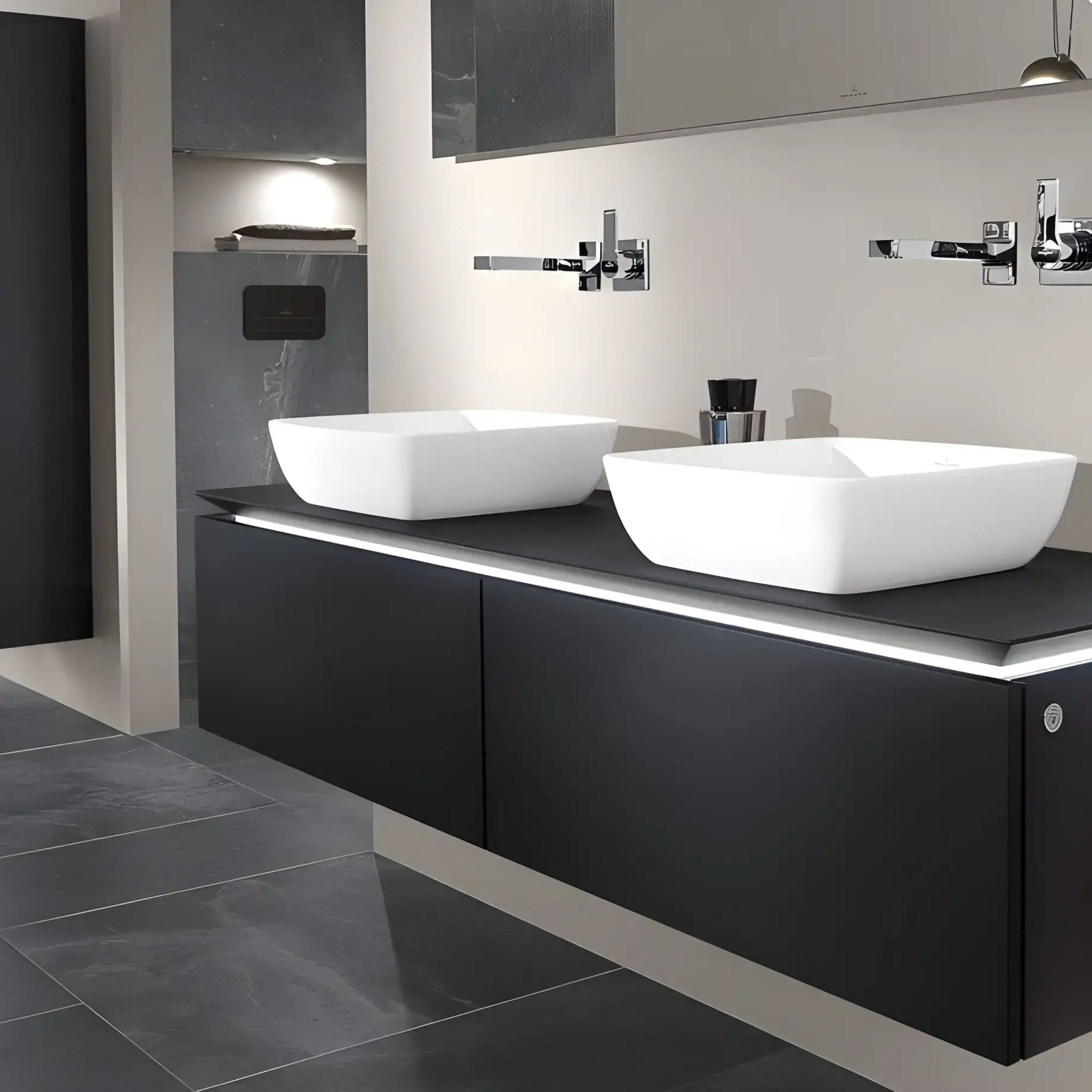 Умивальник Artis Villeroy & Boch 41784101 Alpine White — бічний ракурс