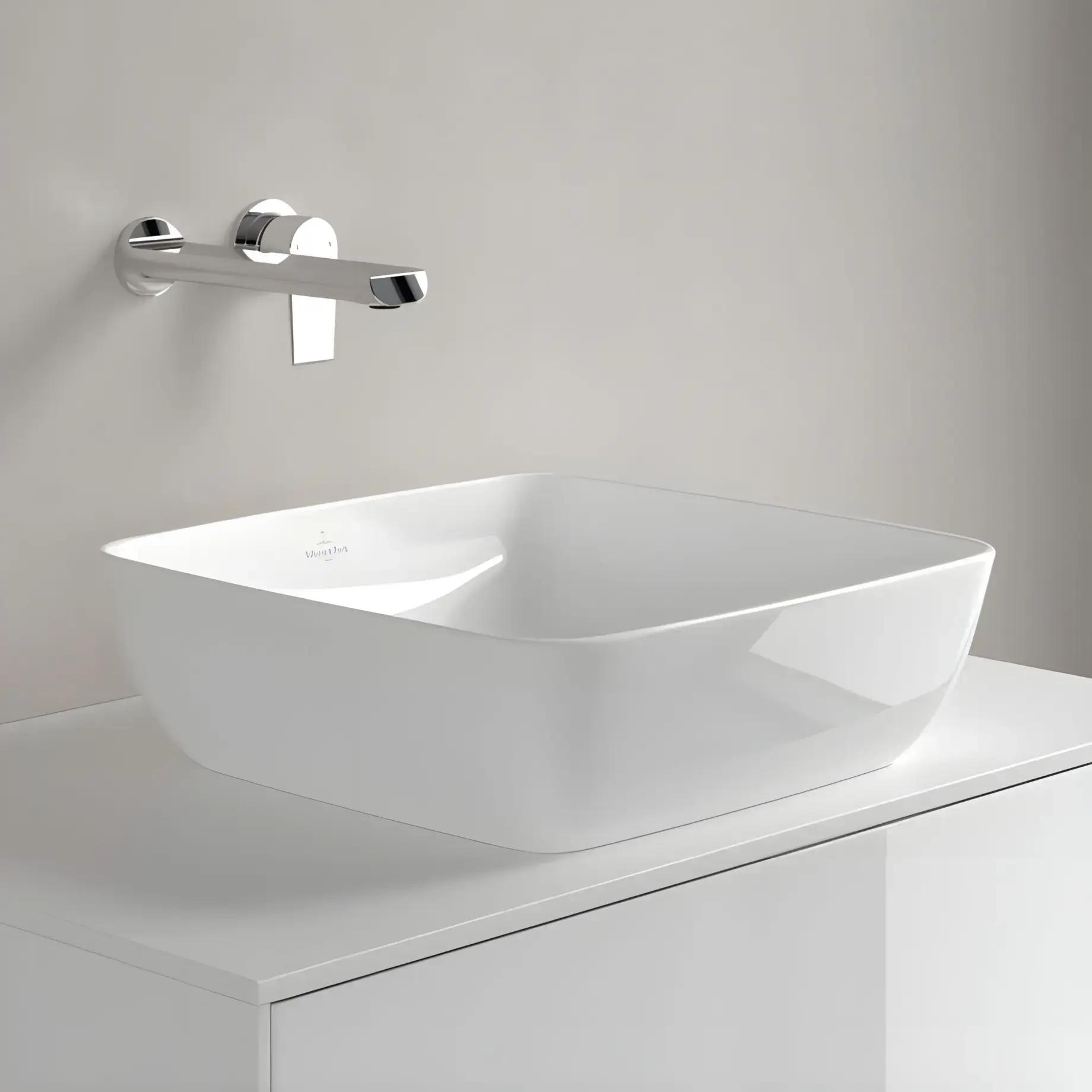 Умивальник Artis Villeroy & Boch 41784101 Alpine White — деталь крупним планом