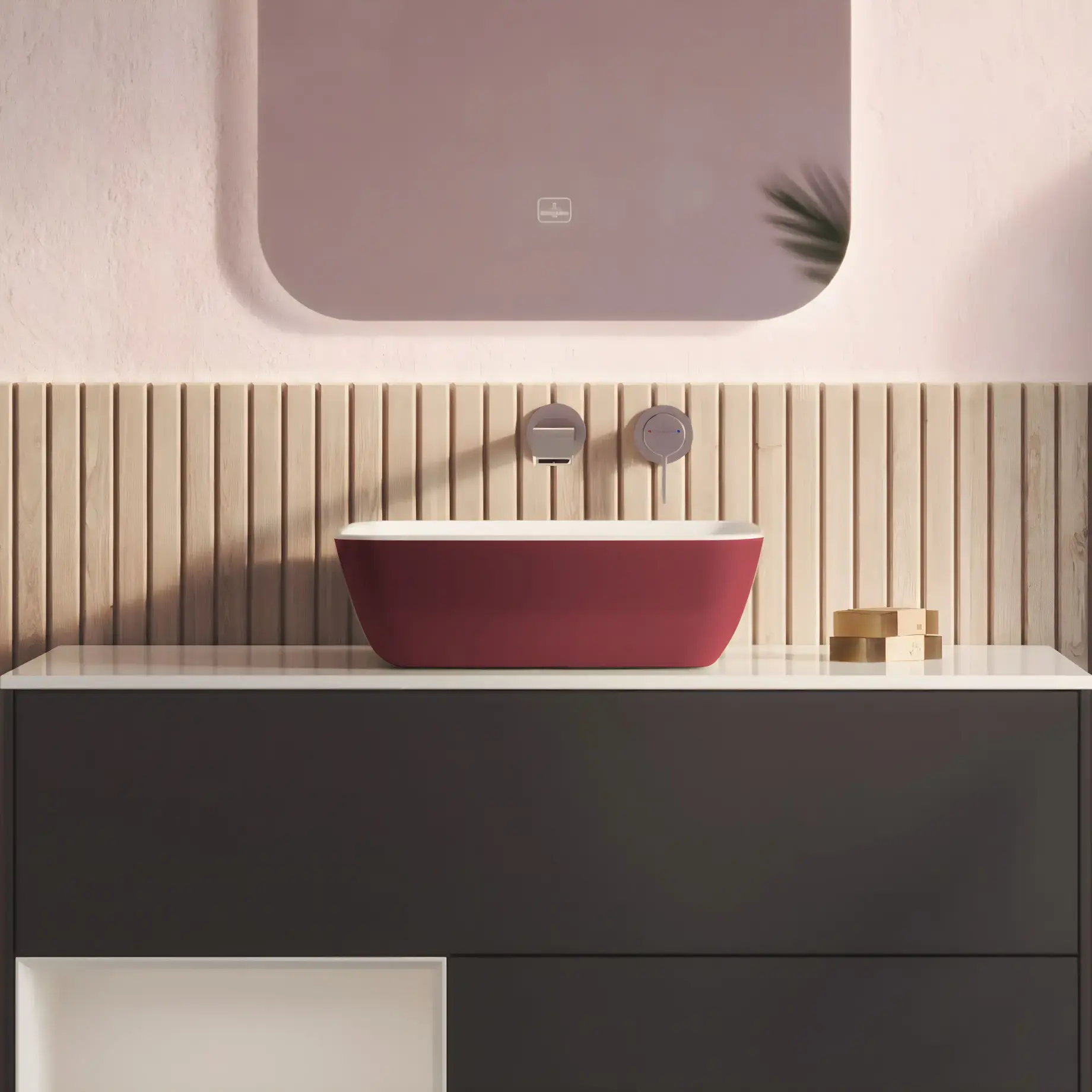 Умивальник Artis Villeroy & Boch 417841BCS9 Bordeaux — вид спереду