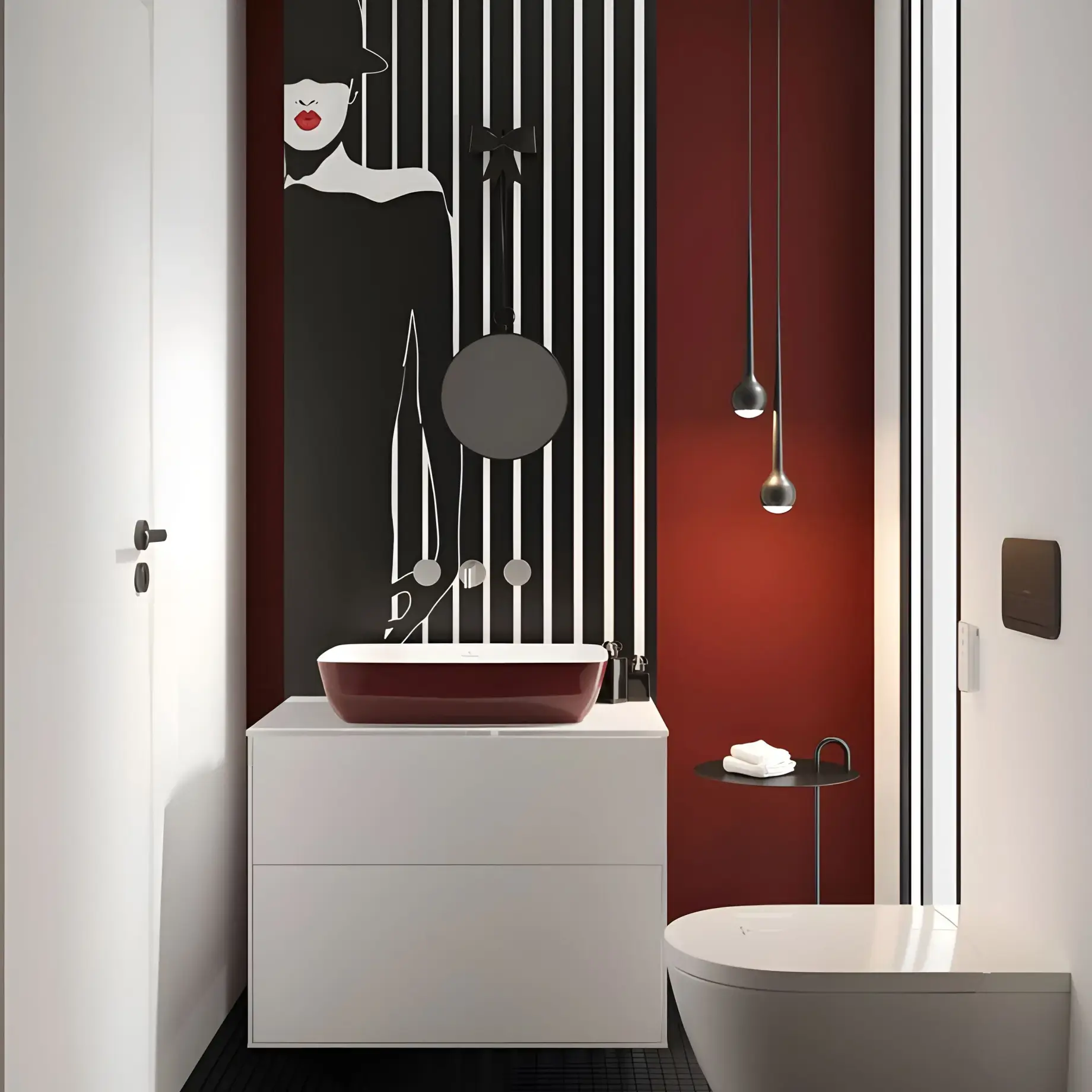 Умивальник Artis Villeroy & Boch 417841BCS9 Bordeaux — бічний ракурс
