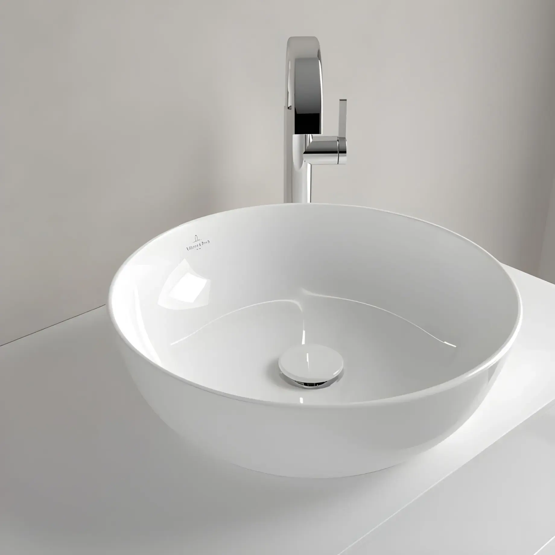 Умивальник Artis Villeroy & Boch 41794301 Alpine White — в інтерʼєрі ванної кімнати