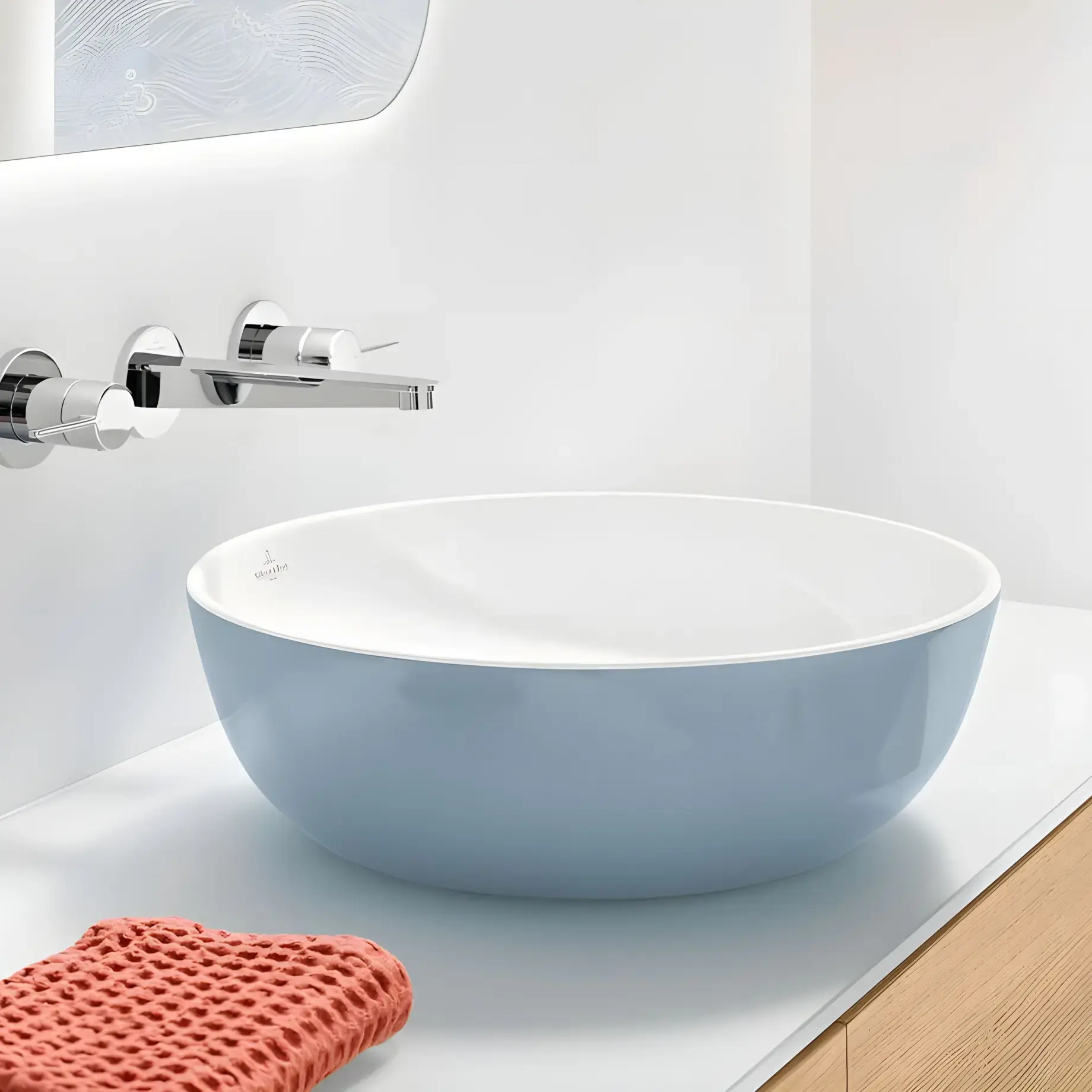 Умивальник Artis Villeroy & Boch 417943BCS6 Frozen — вид спереду