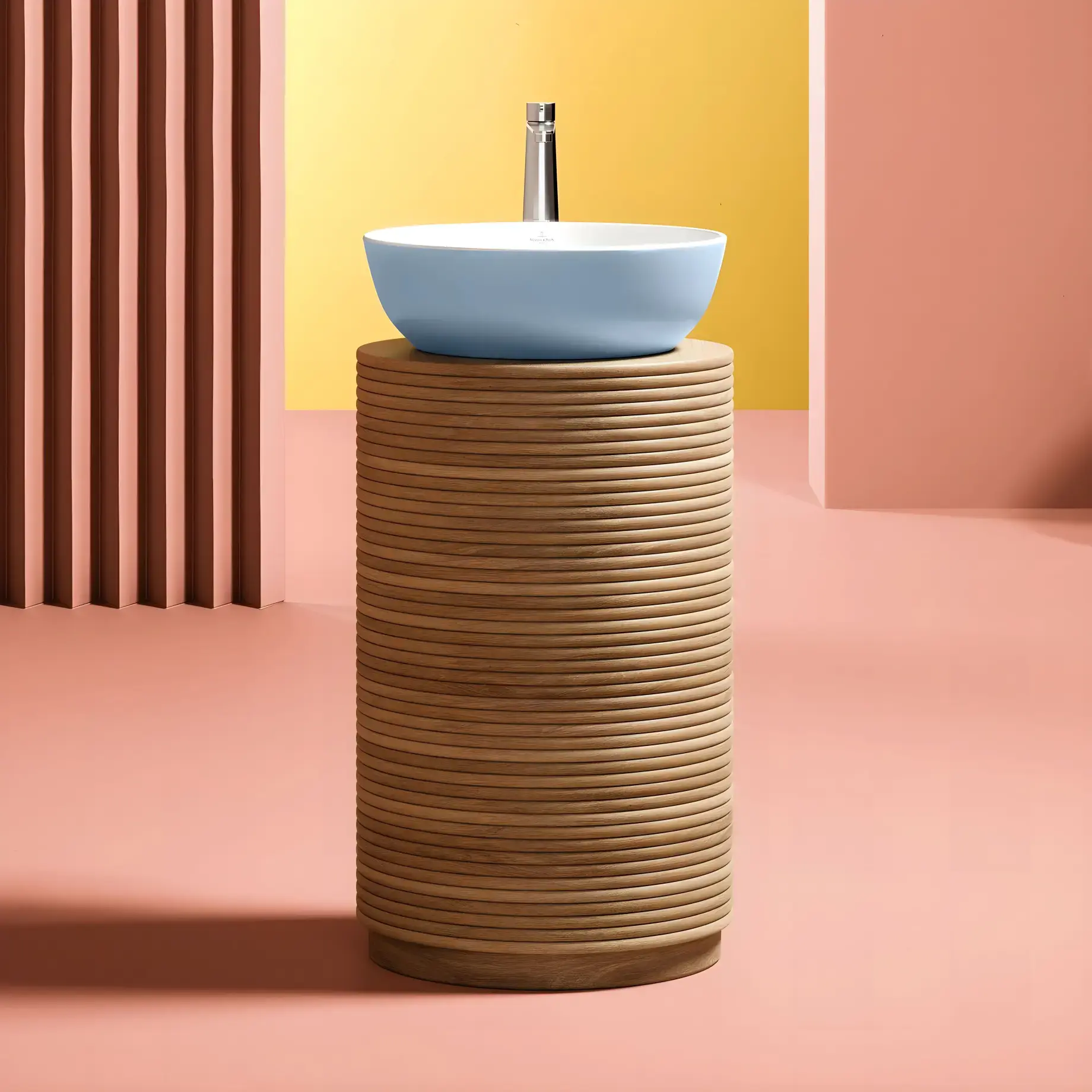 Умивальник Artis Villeroy & Boch 417943BCS6 Frozen — бічний ракурс