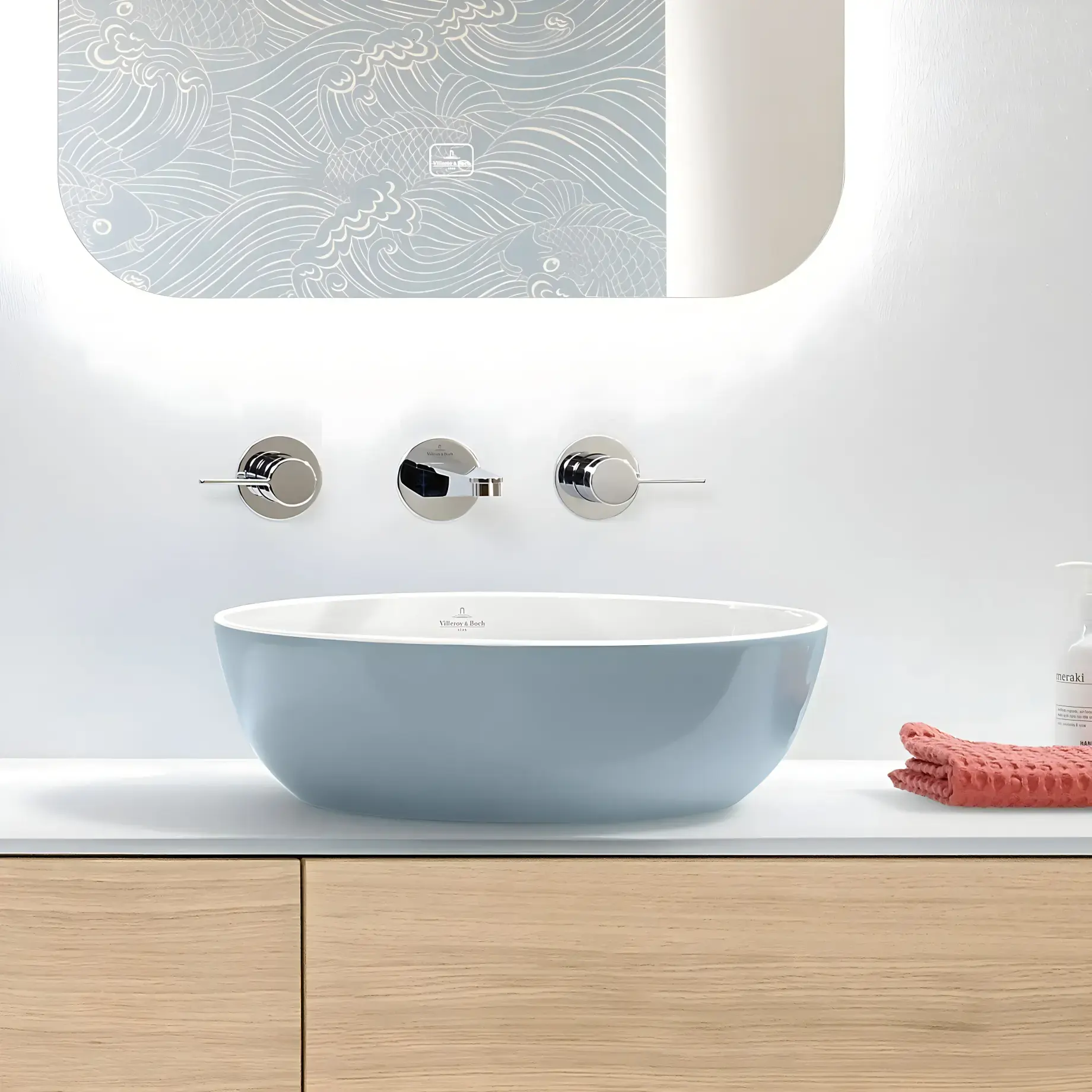 Умивальник Artis Villeroy & Boch 417943BCS6 Frozen — вид згори