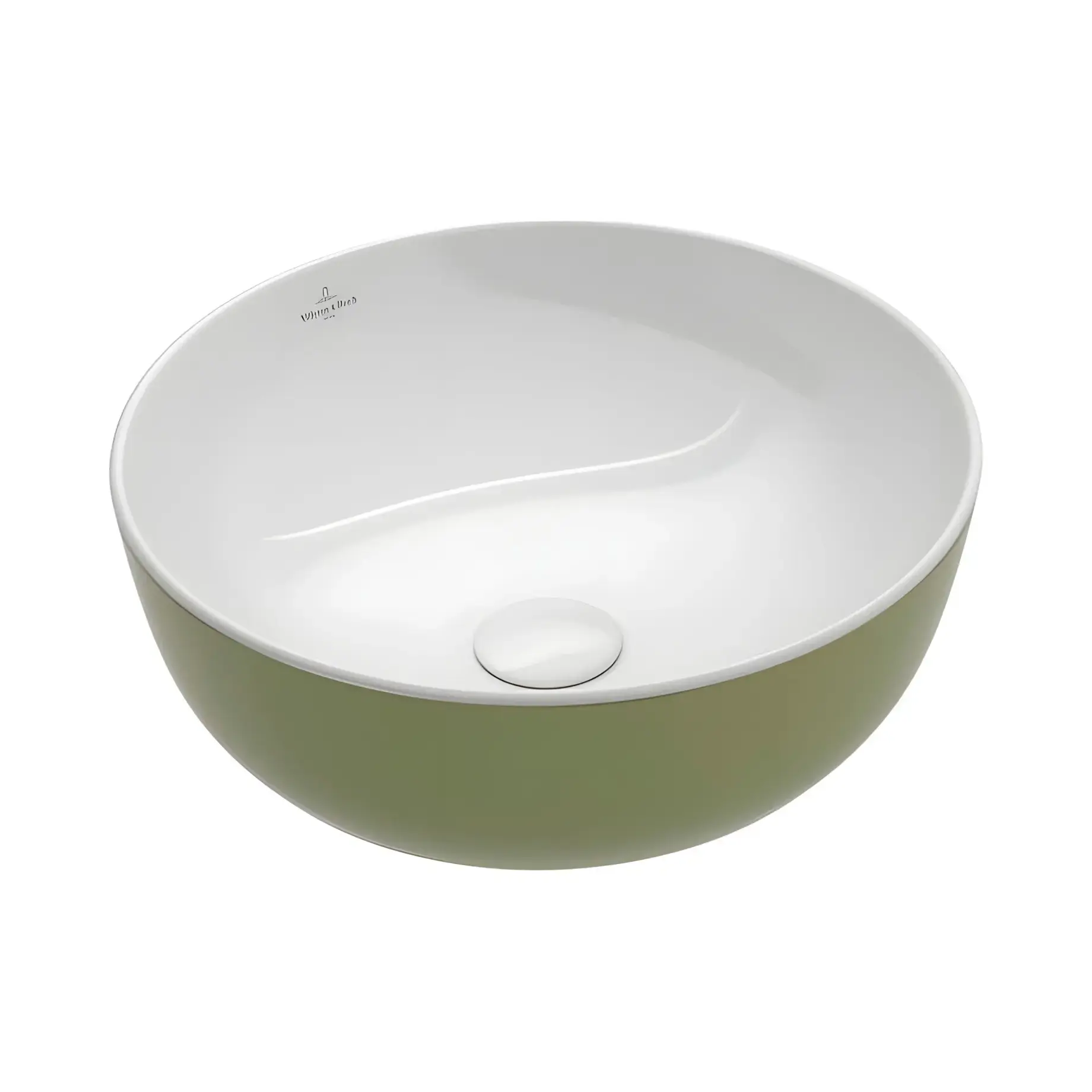 Умивальник Artis Villeroy & Boch 417943BCS8 Sage Green 43 х 43 см — вид на білому тлі
