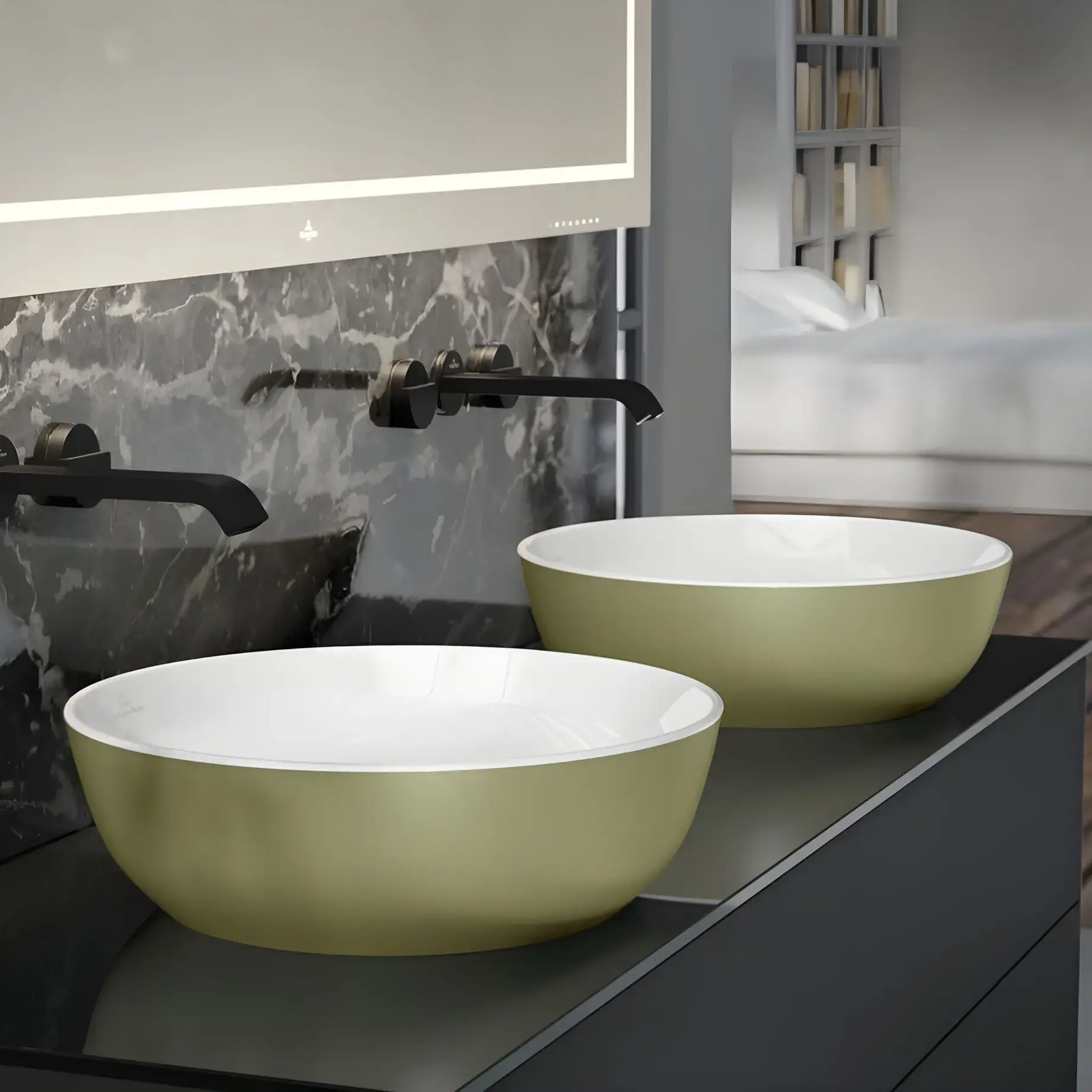 Умывальник Artis Villeroy & Boch 417943BCS8 — вид спереди