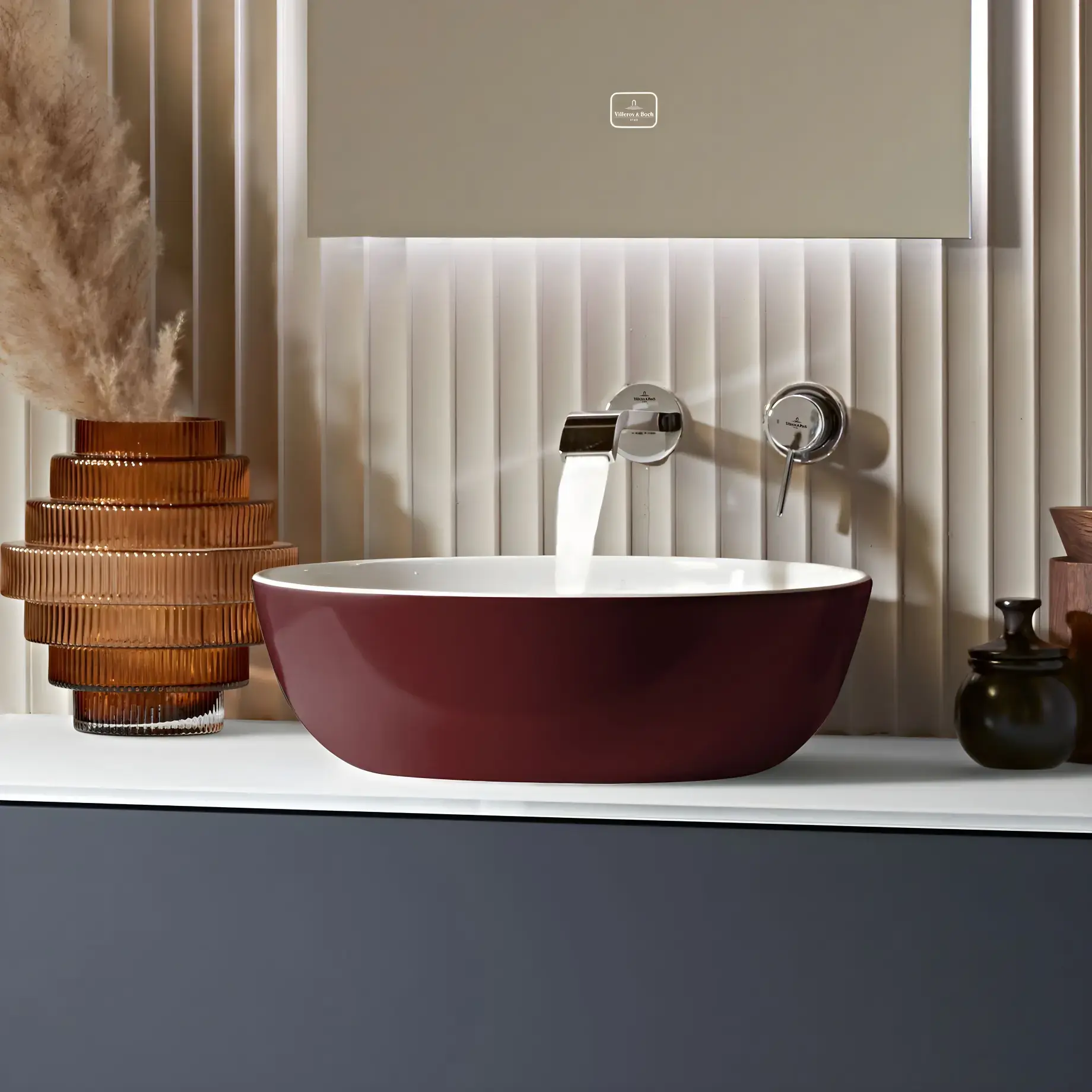 Умивальник Artis Villeroy & Boch 417943BCS9 Bordeaux — вид спереду