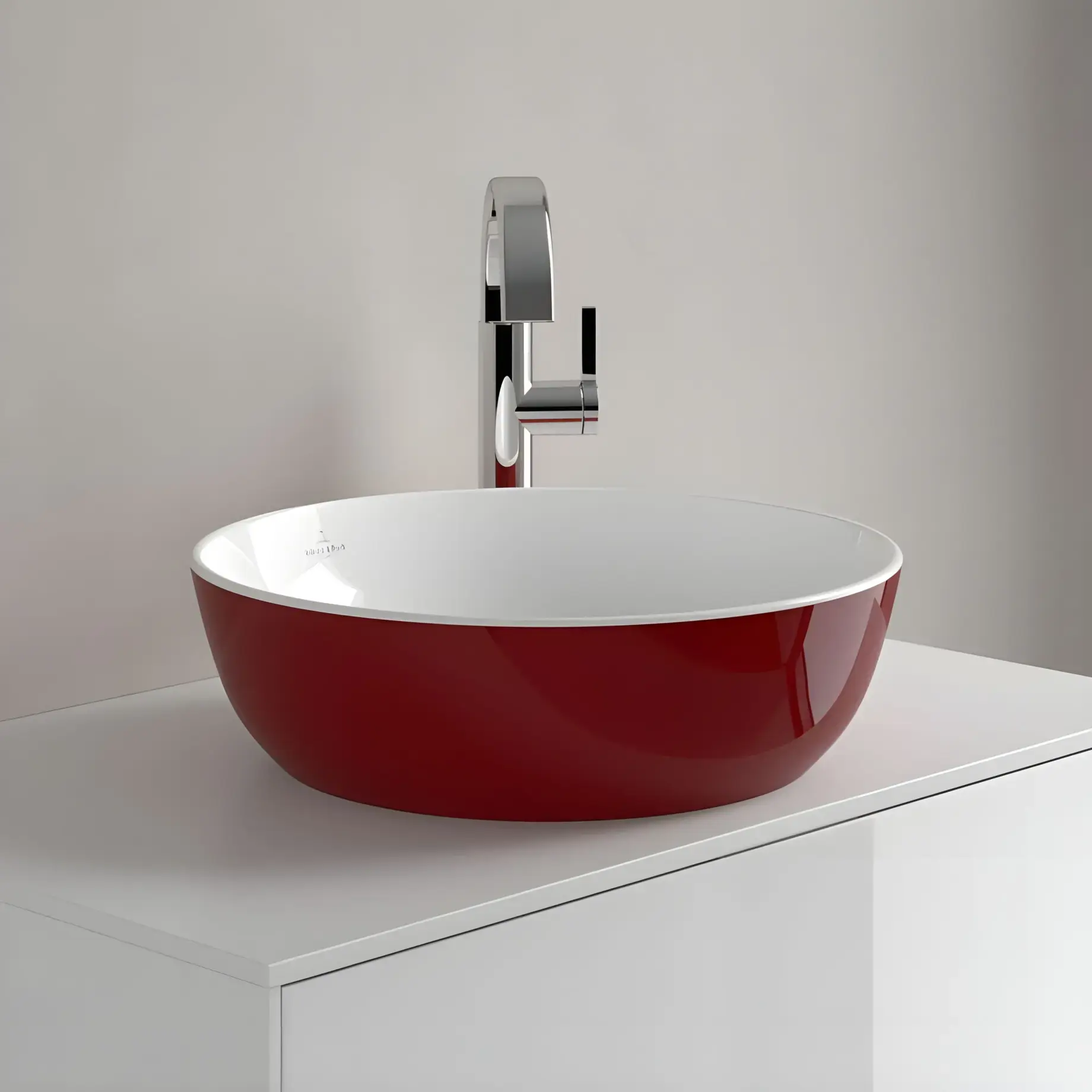 Умивальник Artis Villeroy & Boch 417943BCS9 Bordeaux — бічний ракурс