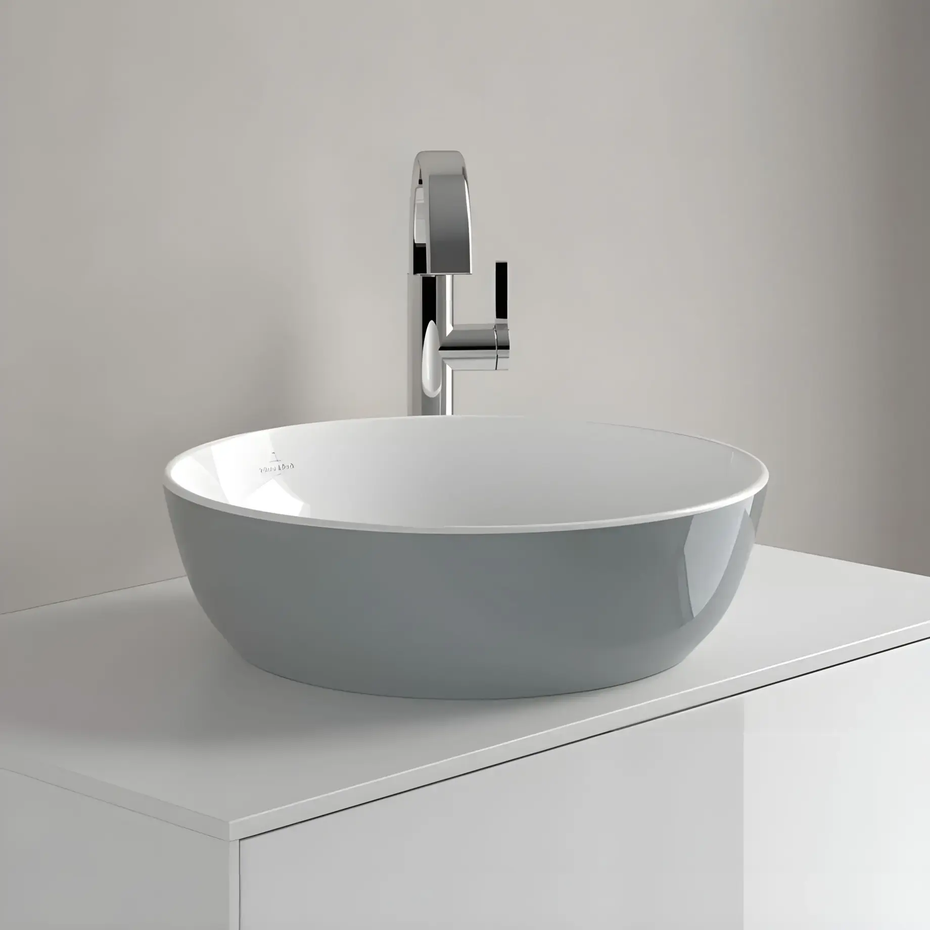 Умивальник Artis Villeroy & Boch 417943BCT7 French Linen — вид ззаду