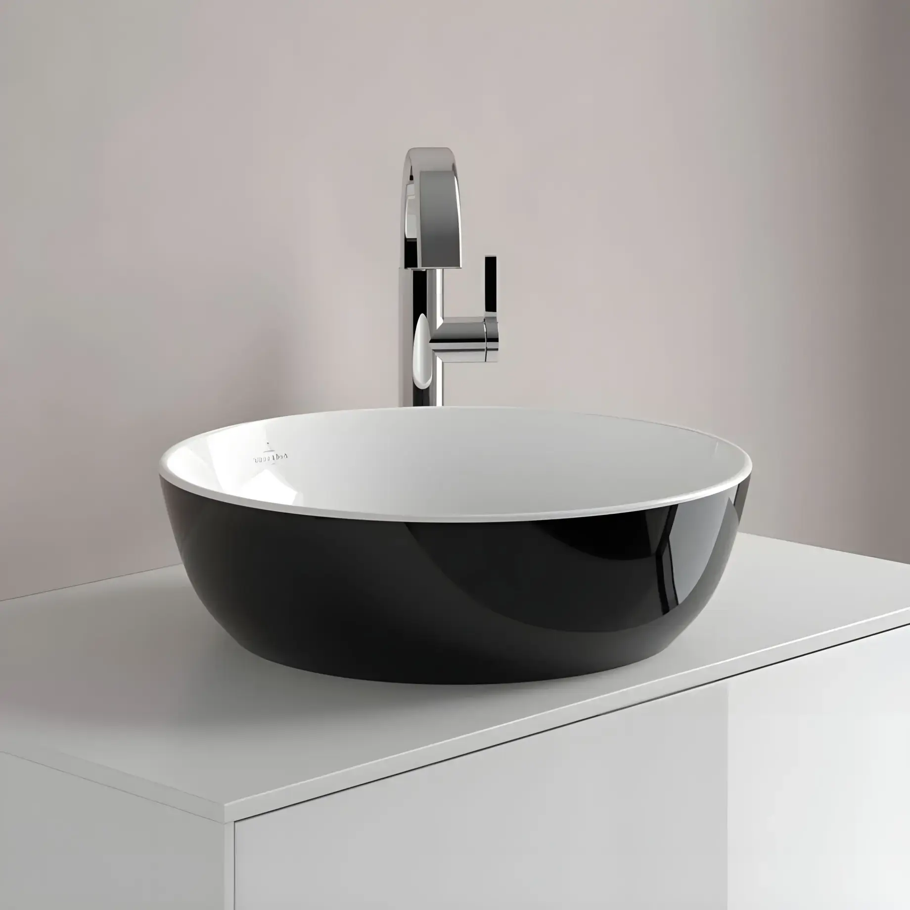 Умивальник Artis Villeroy & Boch 417943BCT8 Coal Black — ракурс 3/4