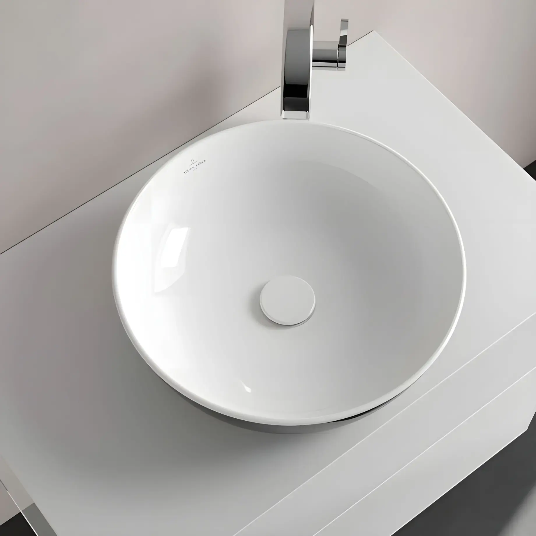 Умивальник Artis Villeroy & Boch 417943BCT8 Coal Black — вид всередину