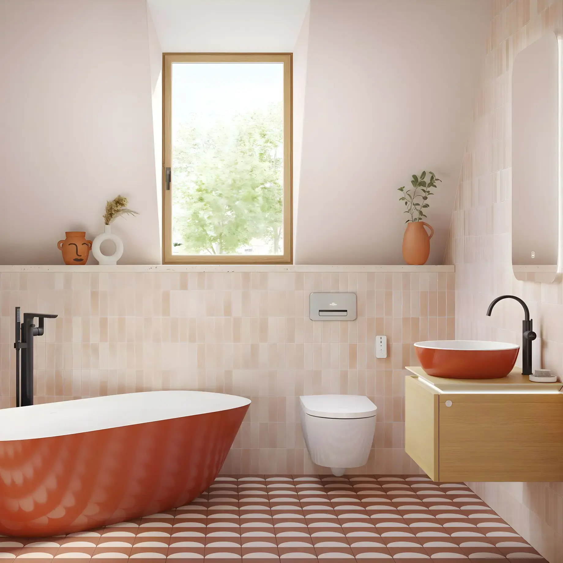 Умивальник Artis Villeroy & Boch 417943BCW8 Rust — бічний ракурс