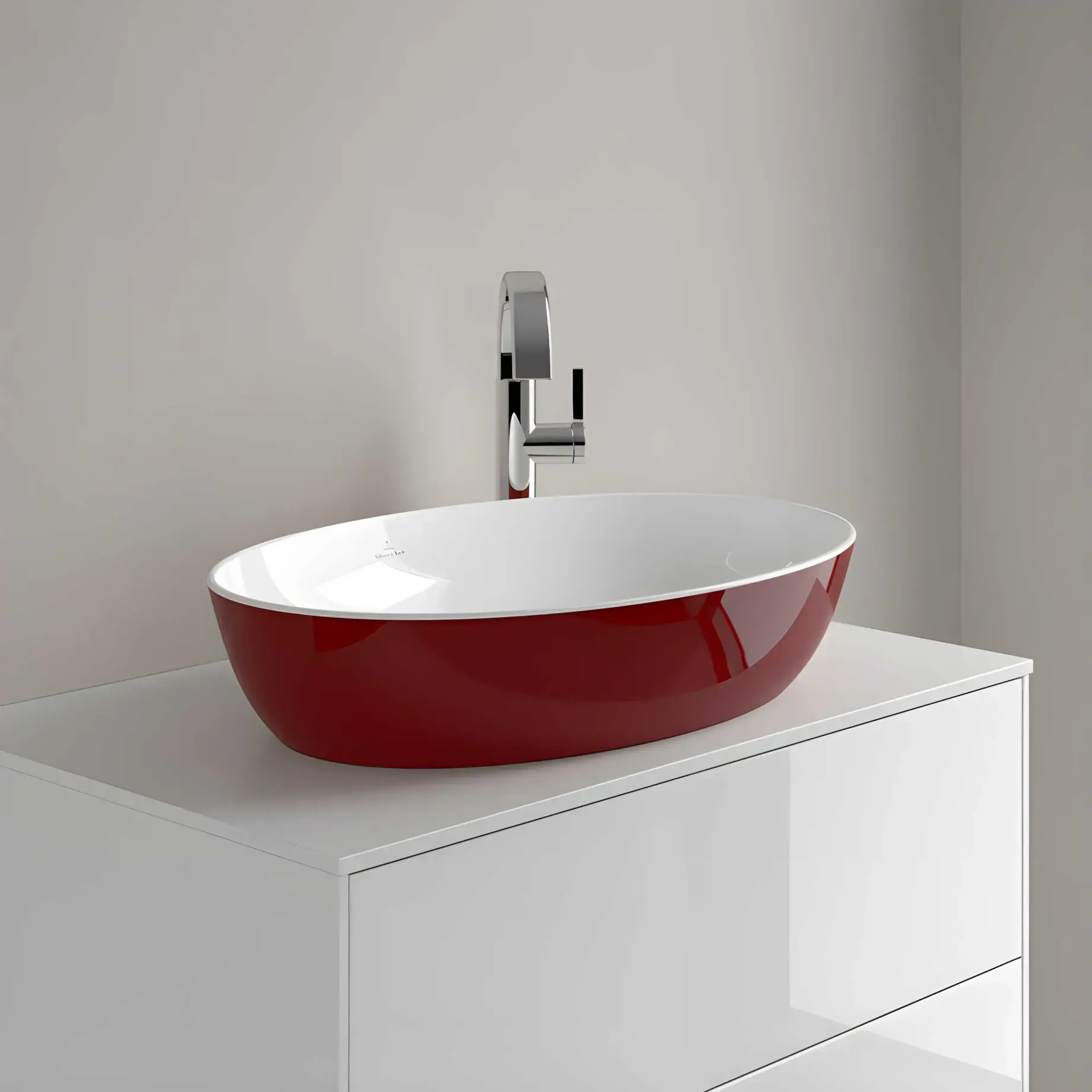 Умивальник Artis Villeroy & Boch 419861BCS9 Bordeaux — ракурс 3/4