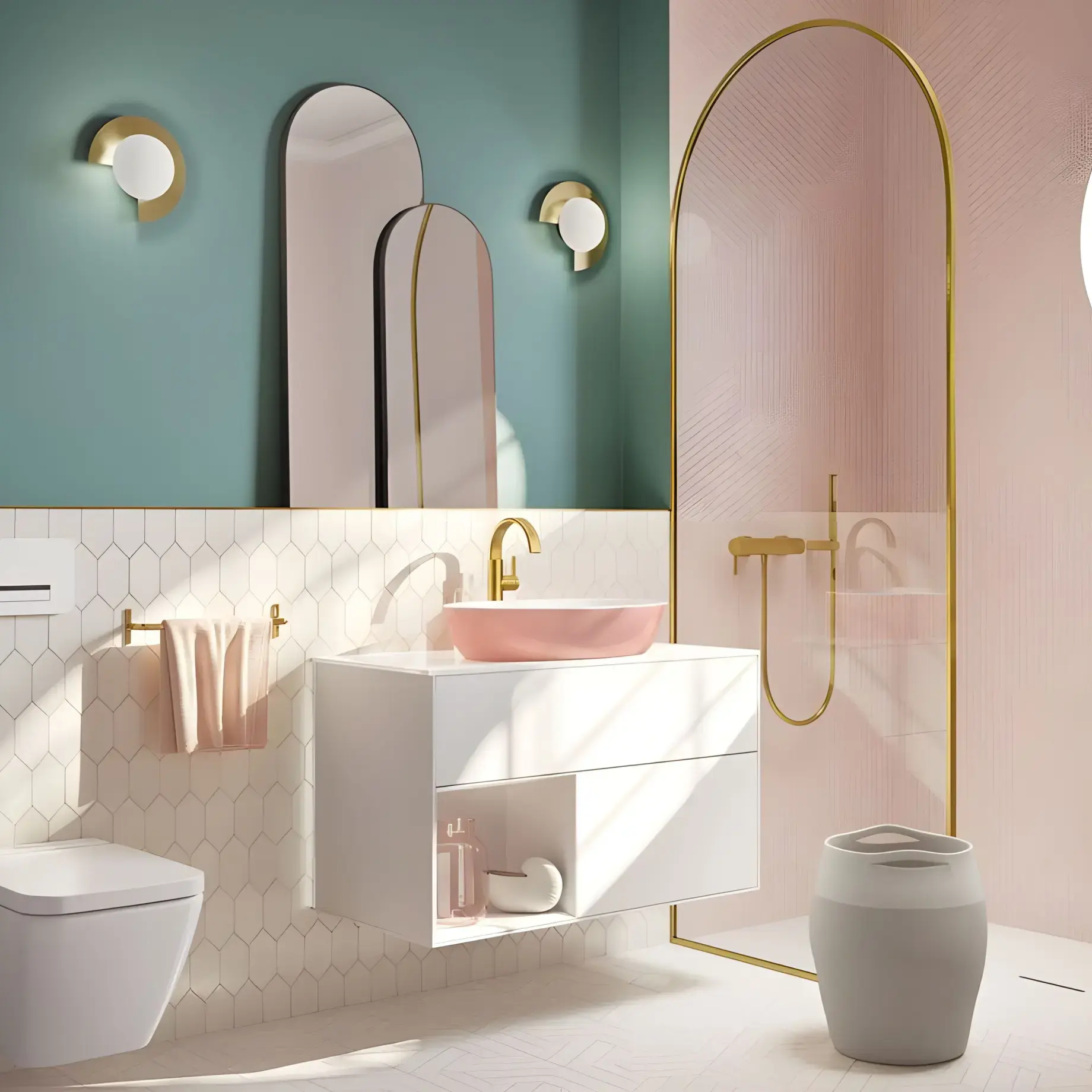 Умивальник Artis Villeroy & Boch 419861BCT0 Powder — бічний ракурс