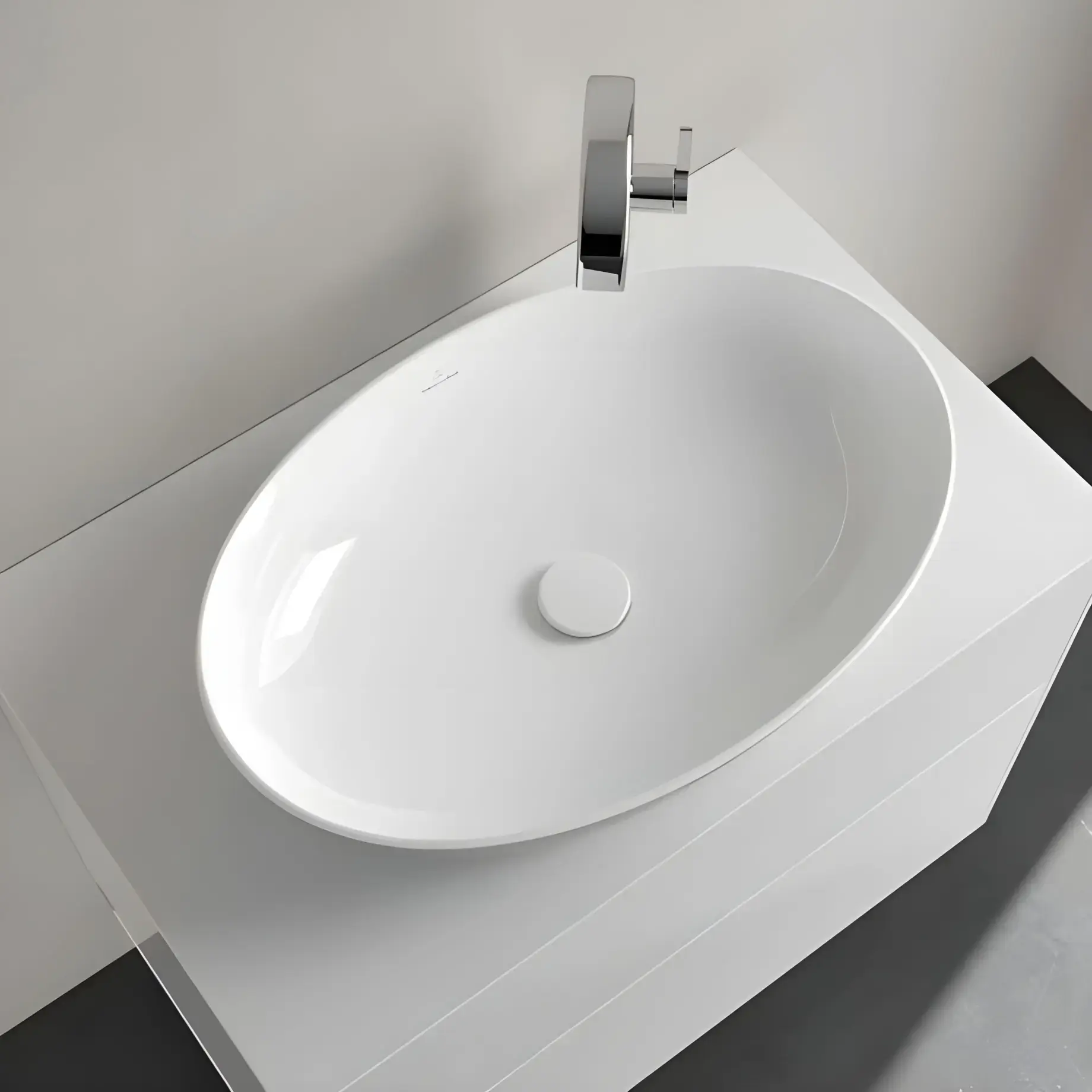 Умивальник Artis Villeroy & Boch 419861BCT7 French Linen — деталь крупним планом