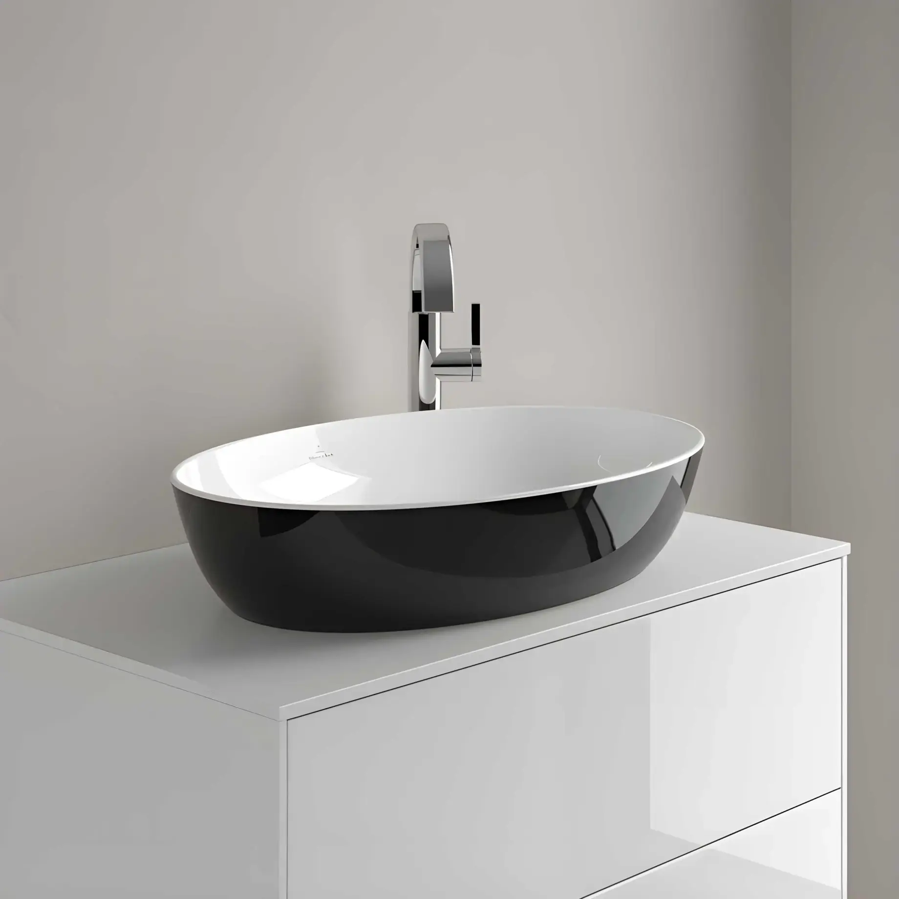 Умивальник Artis Villeroy & Boch 419861BCT8 Coal Black — вид згори