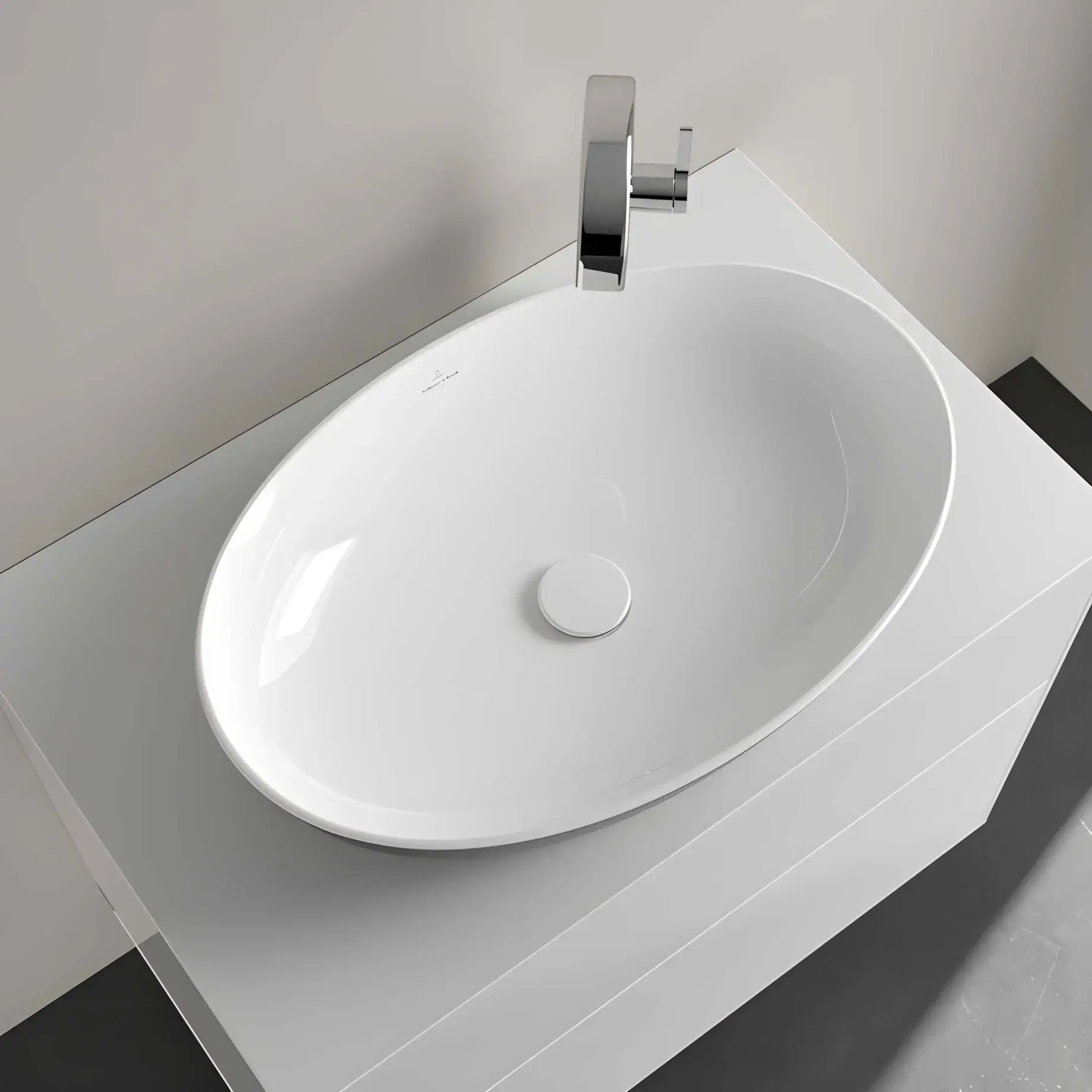 Умивальник Artis Villeroy & Boch 419861BCT8 Coal Black — вид ззаду
