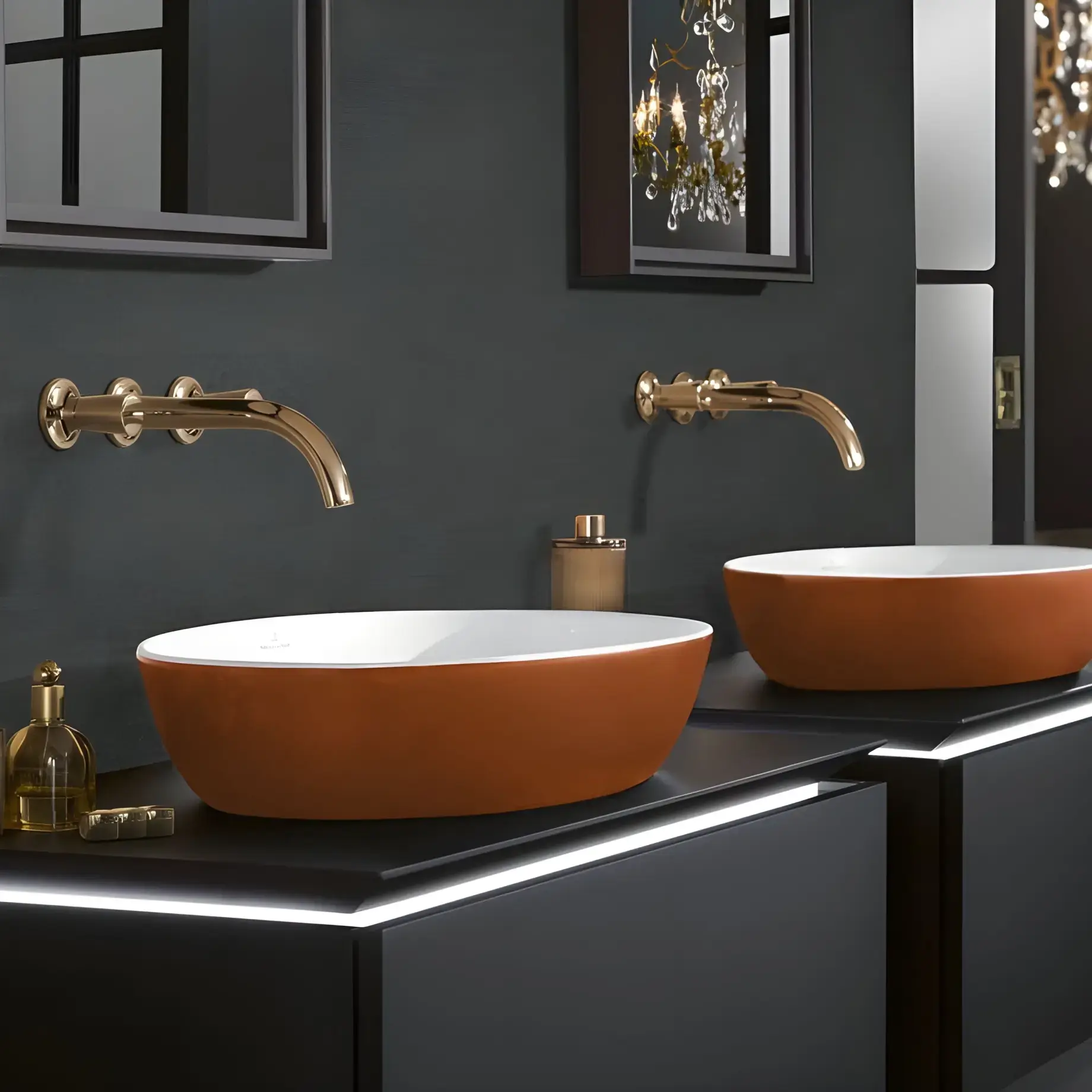 Умивальник Artis Villeroy & Boch 419861BCW8 Rust — бічний ракурс