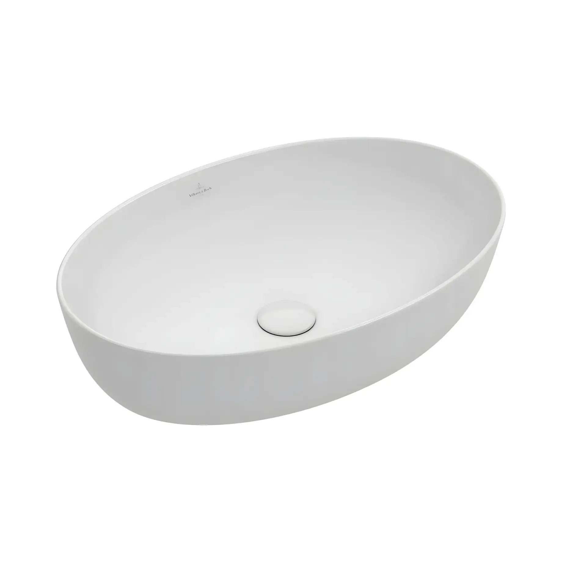 Умивальник Artis Villeroy & Boch 419861R1 Alpine White CeramicPlus 61 х 41 см — вид на білому тлі
