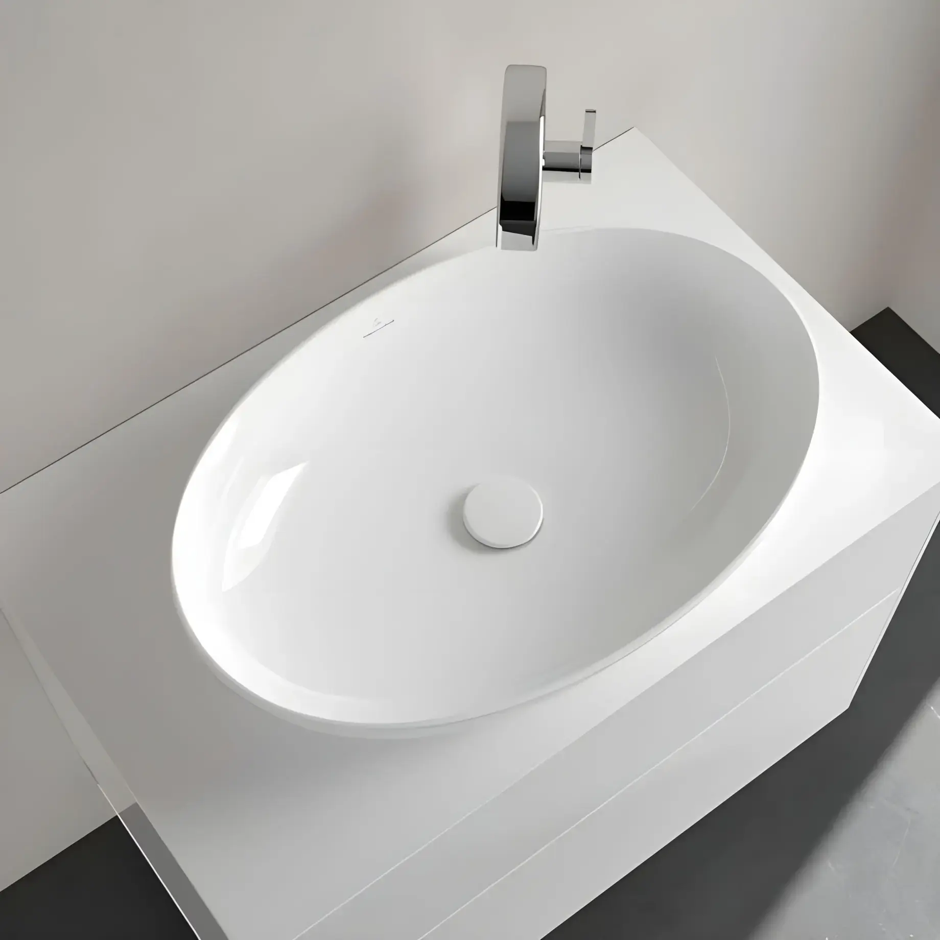 Умивальник Artis Villeroy & Boch 419861R1 Alpine White CeramicPlus — вид всередину