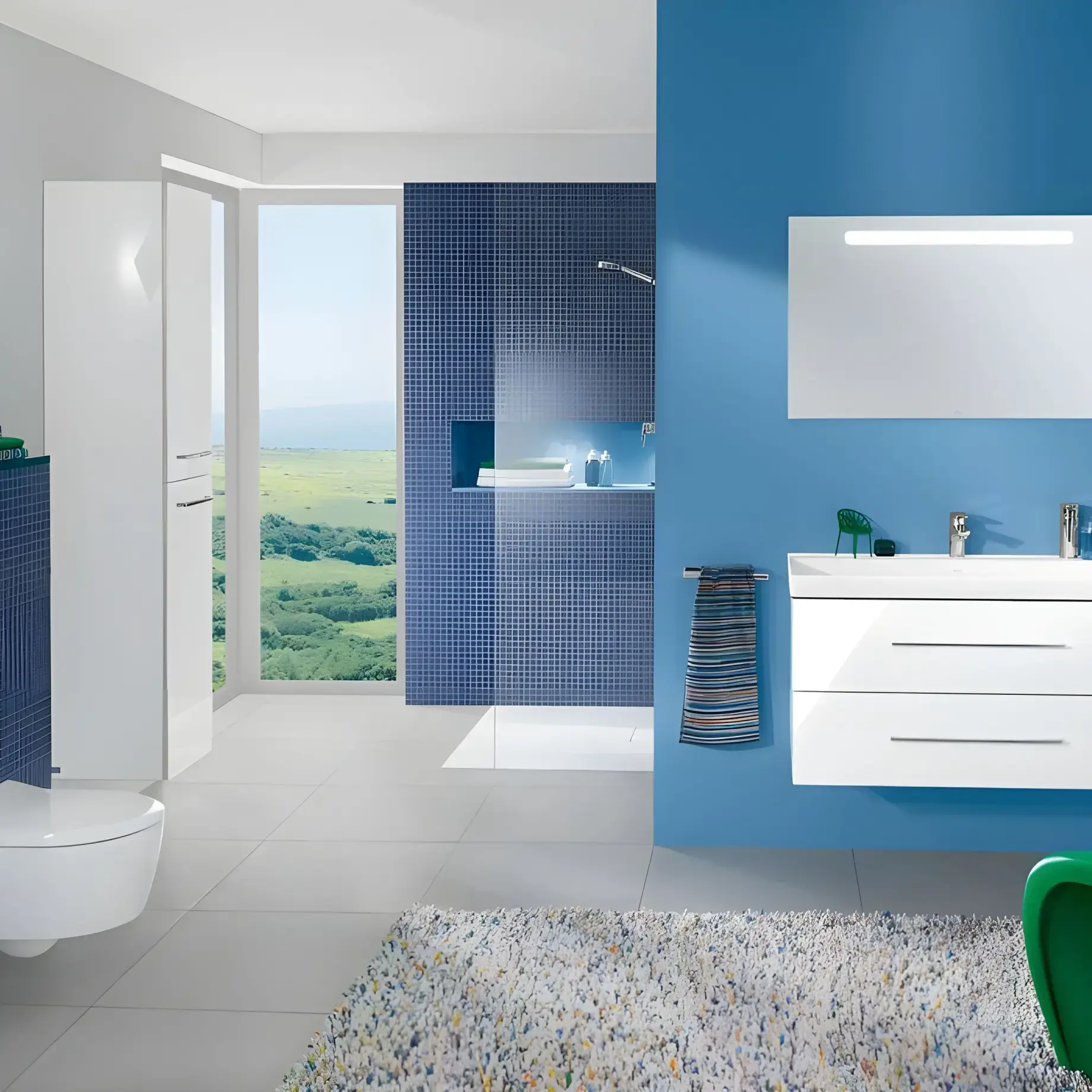 Умивальник Avento Villeroy & Boch 4156A501 Alpine White — бічний ракурс