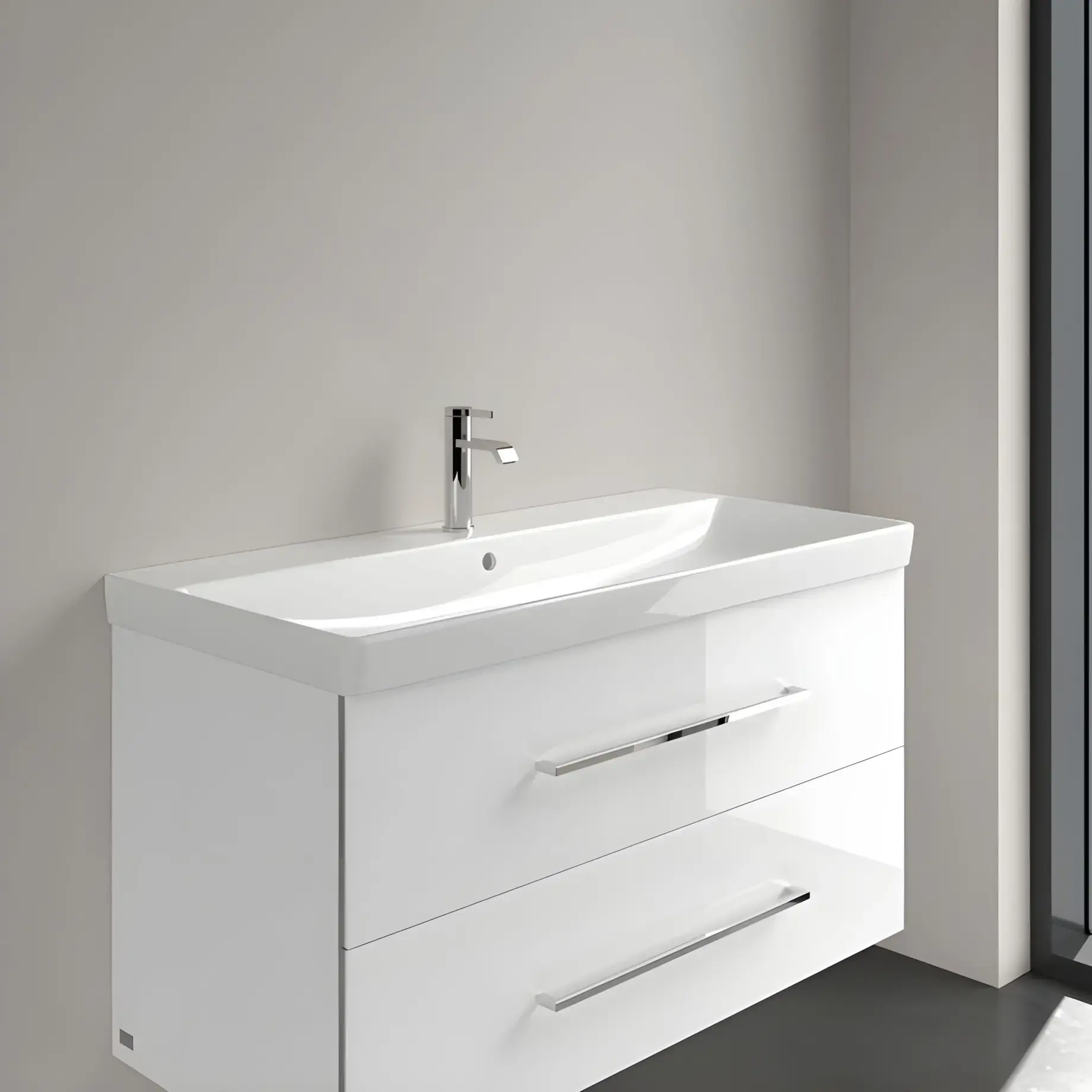 Умывальник Avento Villeroy & Boch 4156A5R1 — вид сзади