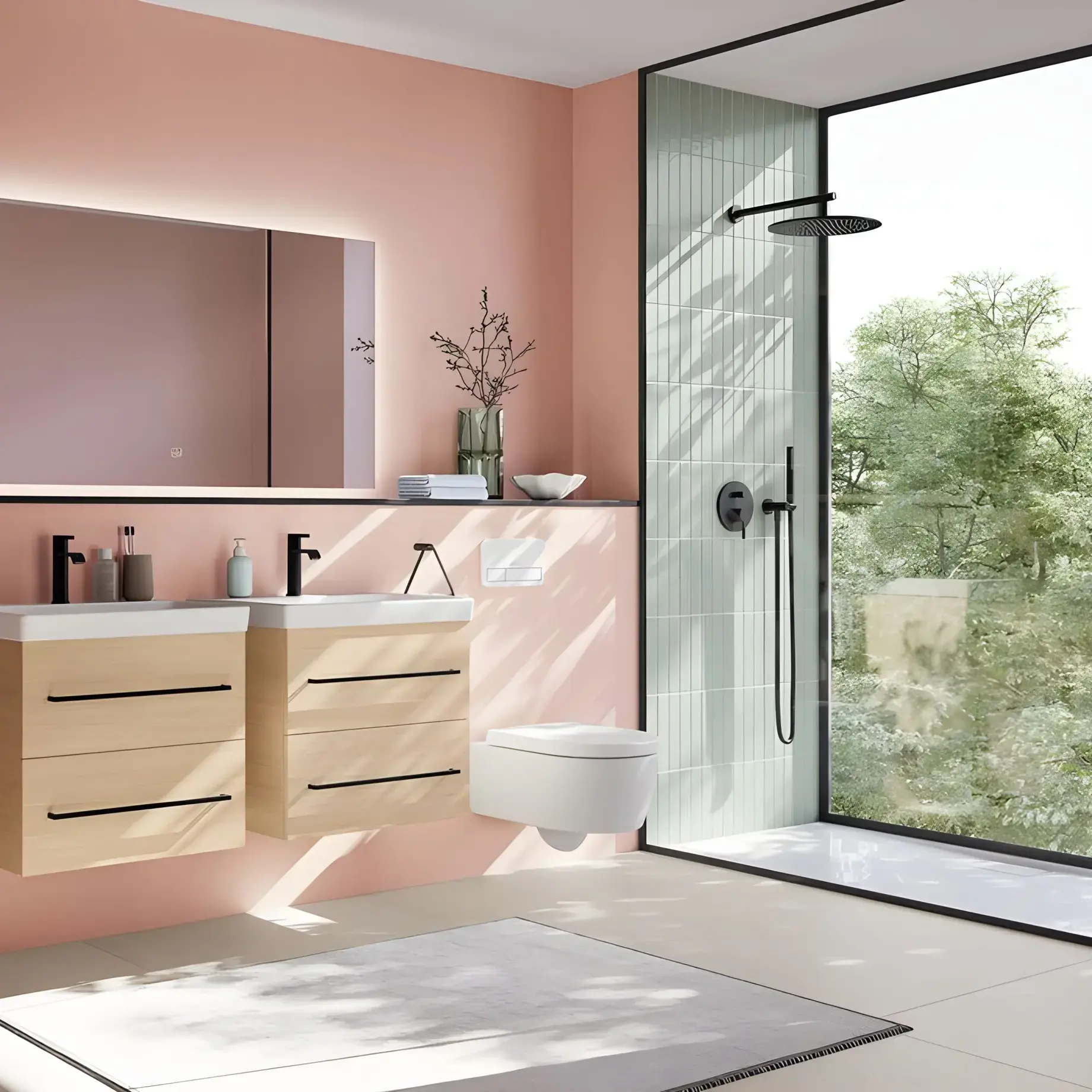 Умивальник Avento Villeroy & Boch 41586001 — вид ззаду