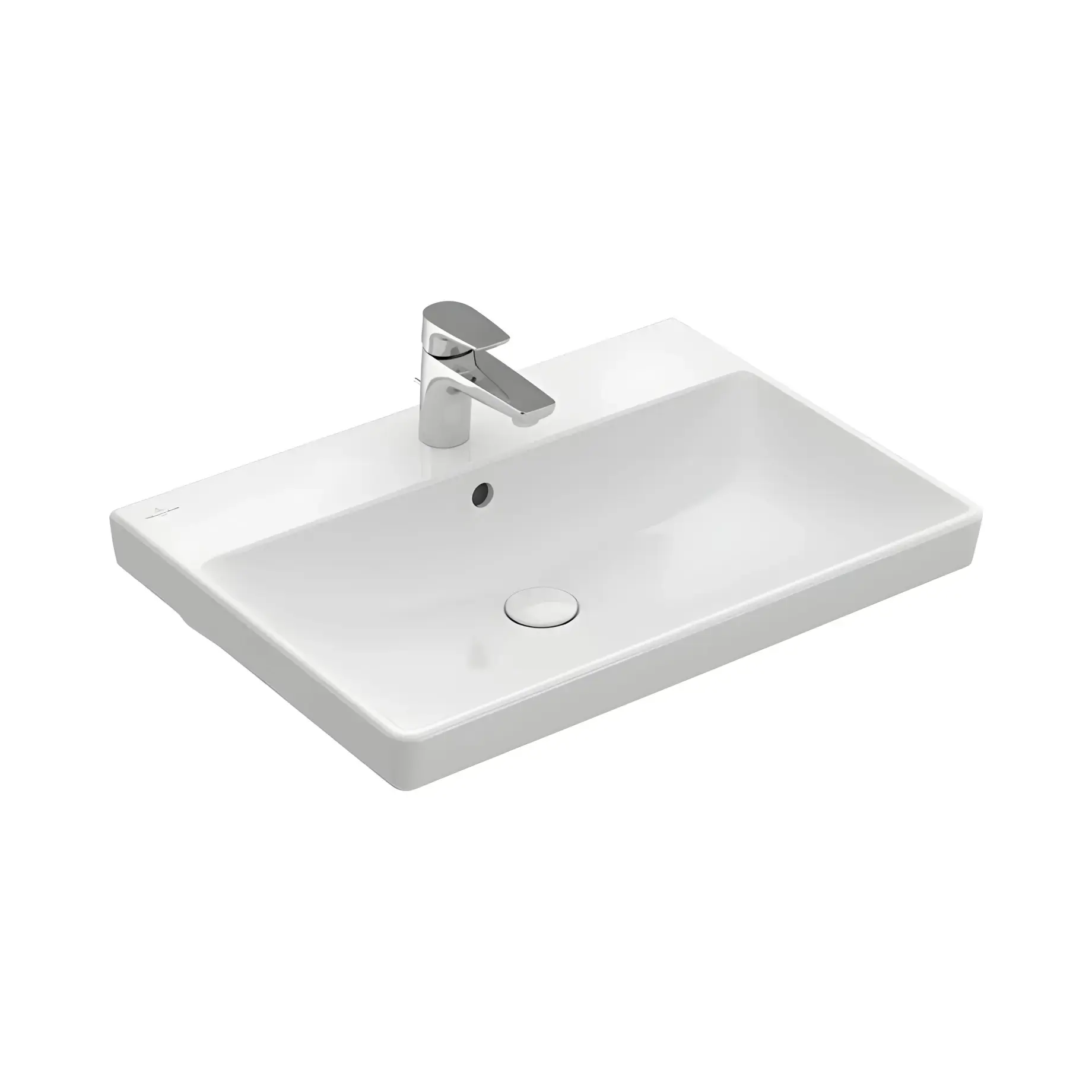 Умивальник Avento Villeroy & Boch 41586501 Alpine White 65 х 47 см — вид на білому тлі