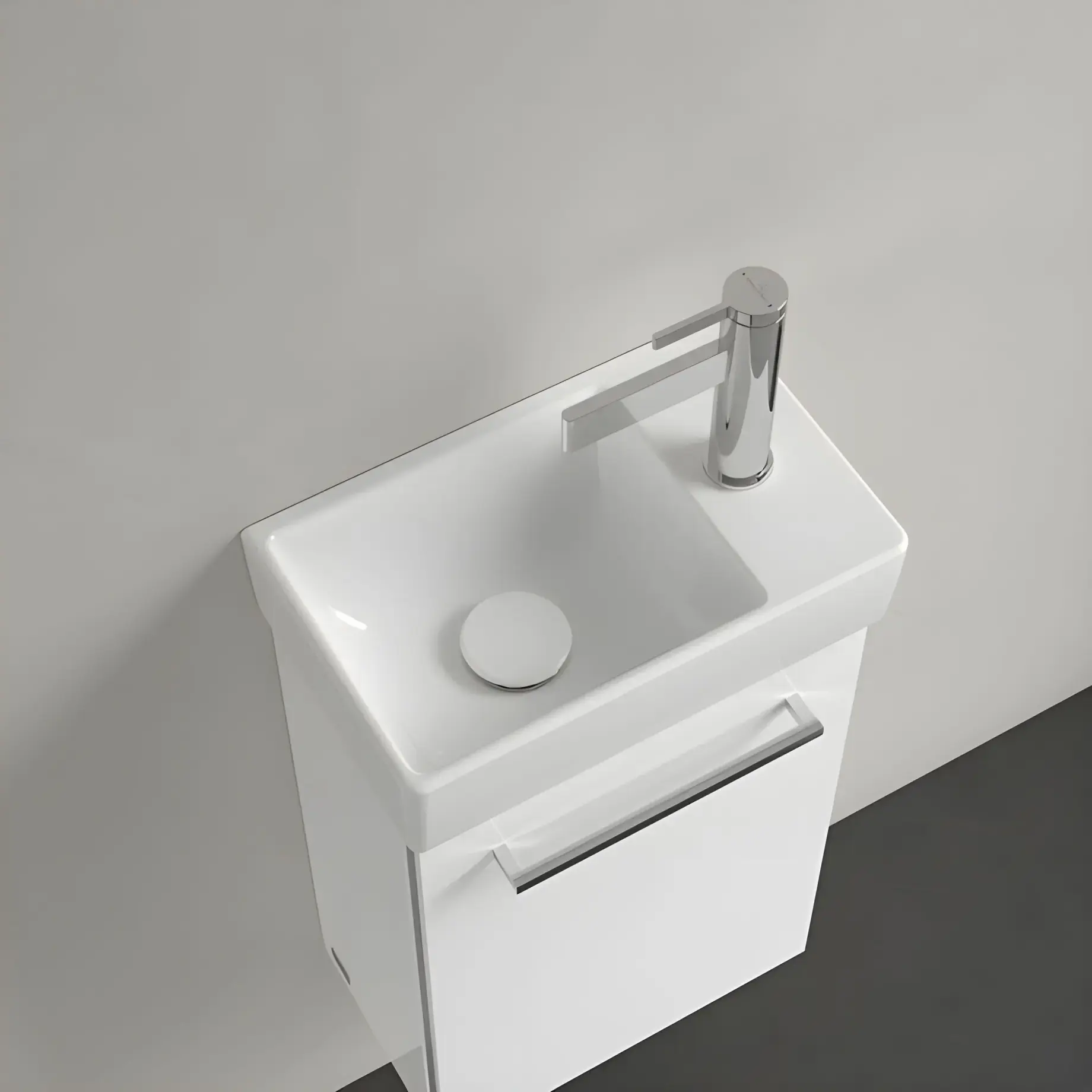 Умивальник Avento Villeroy & Boch 43003L01 Alpine White — вид спереду