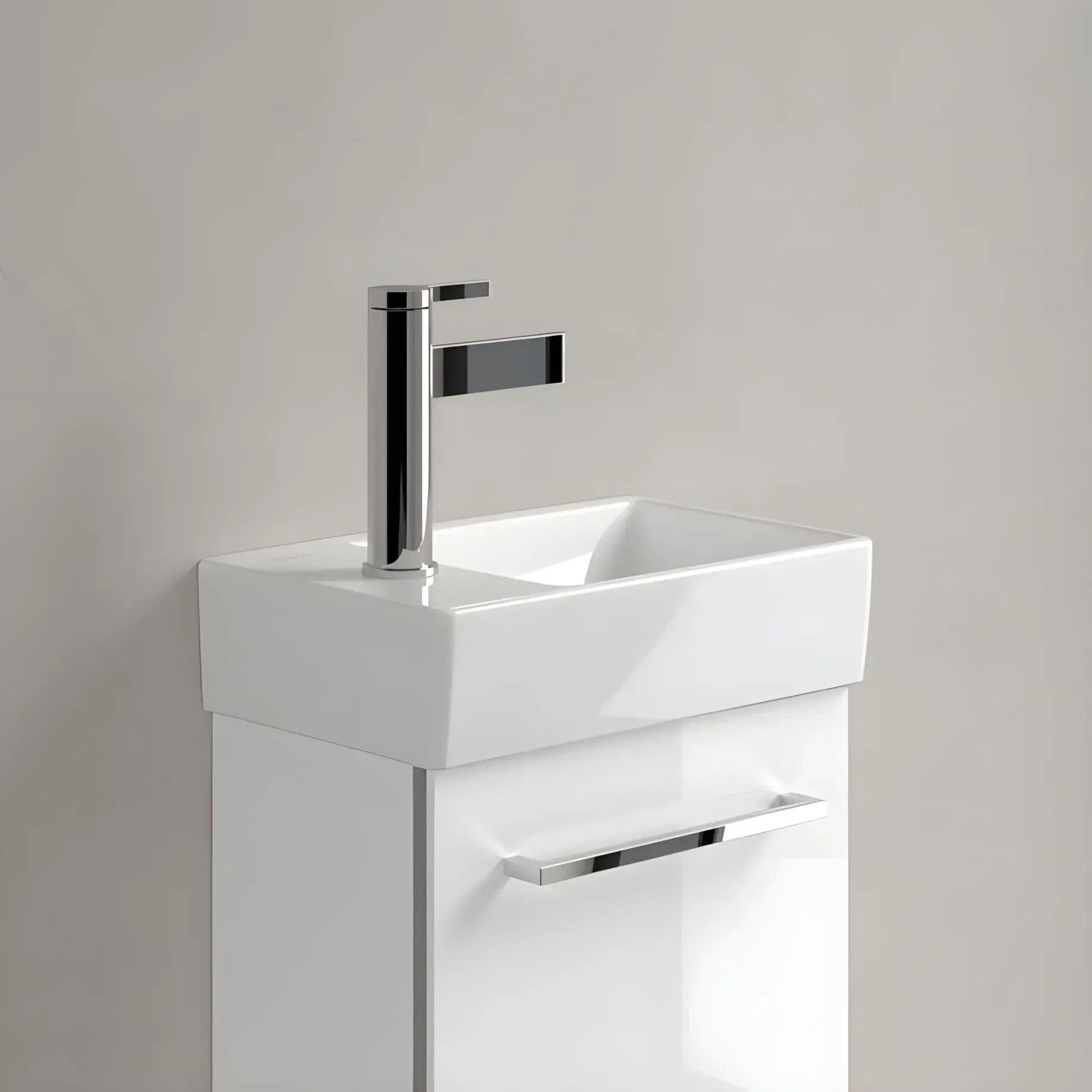 Умывальник Avento Villeroy & Boch 43003R01 — боковой ракурс