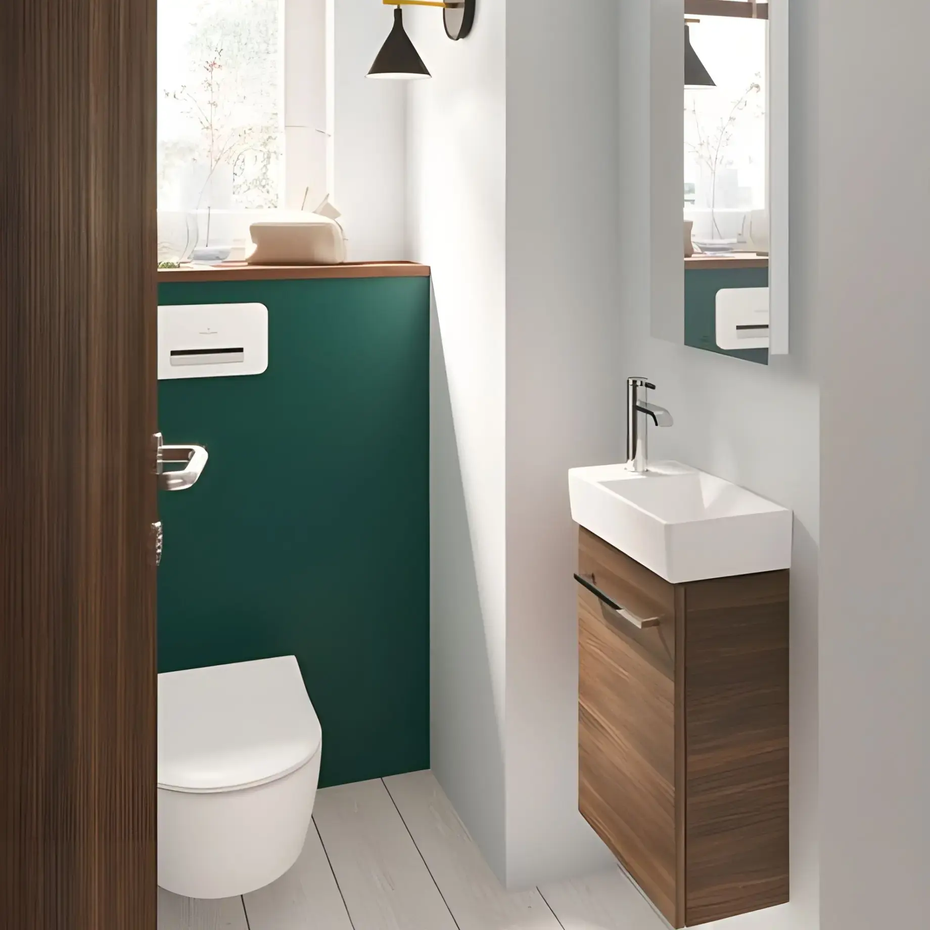 Умивальник Avento Villeroy & Boch 43003RR1 Alpine White CeramicPlus — вид спереду